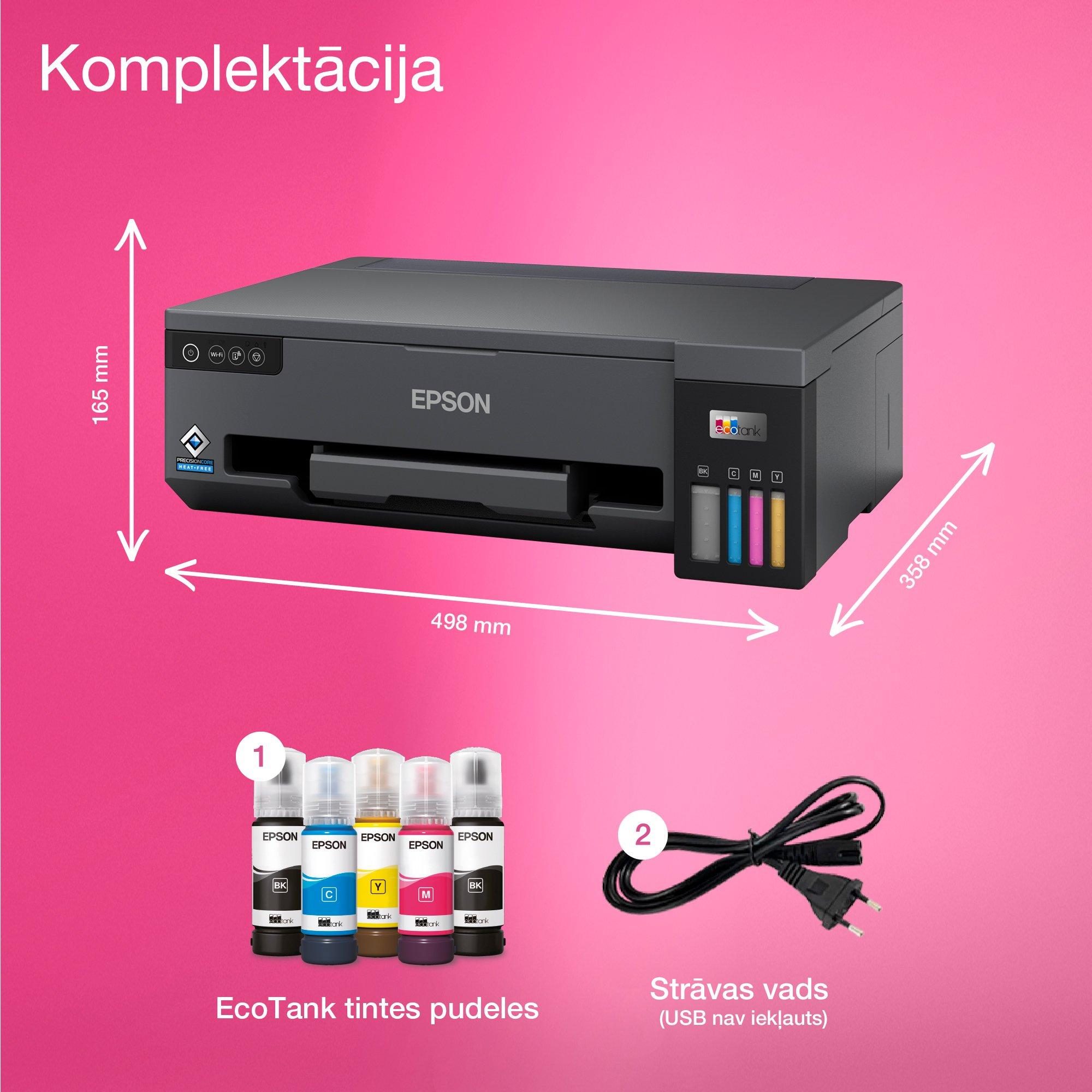 EcoTank L11050 A3 daudzfunkciju Wi-Fi tintes tvertnes printeris ar komplektācijā iekļautu tinti līdz pat 3 gadiem* whats in the box