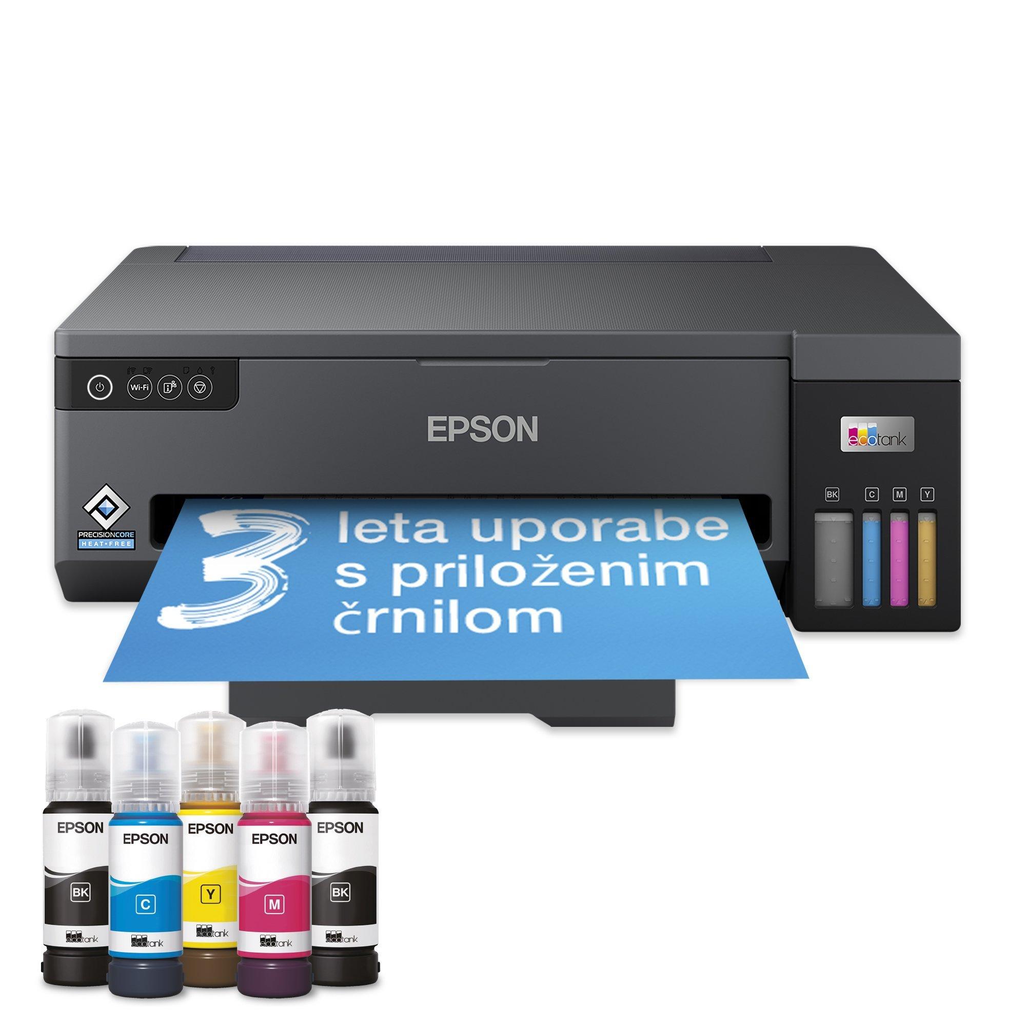 Tiskalnik A3 EcoTank L11050 s povezljivostjo Wi-Fi in sistemom posod s črnilom, z vključenim črnilom za do 3 leta uporabe*