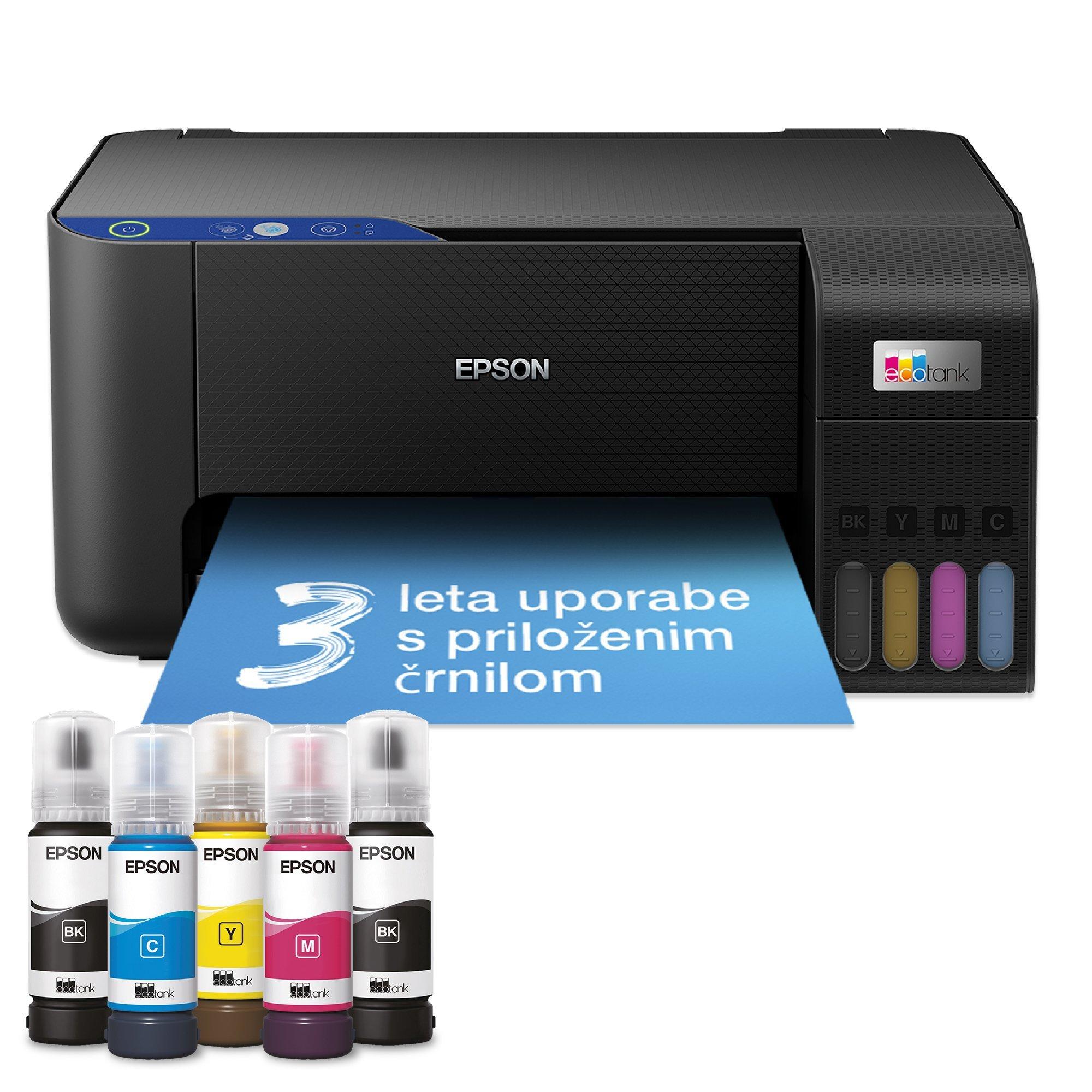 Večnamenski tiskalnik EcoTank L3211 s sistemom posod s črnilom, z vključenim črnilom za do 3 leta uporabe
