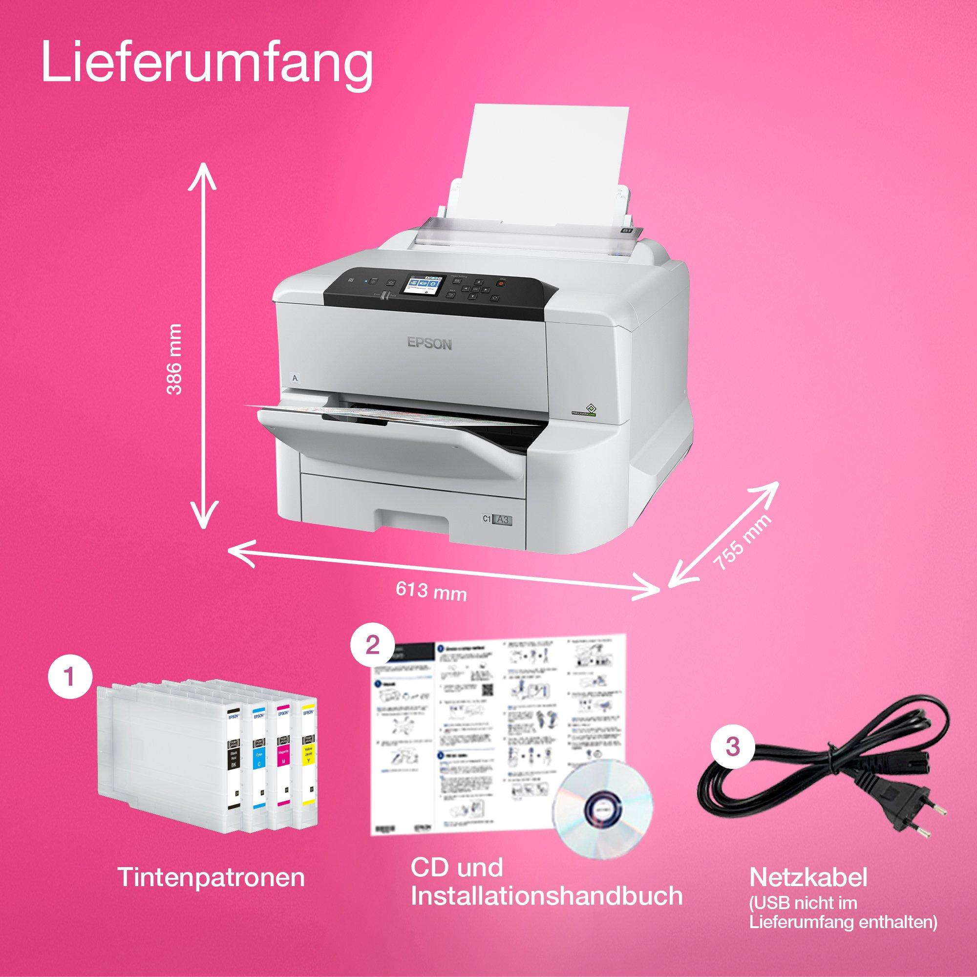 WorkForce Pro WF-C8190DW whats in the box