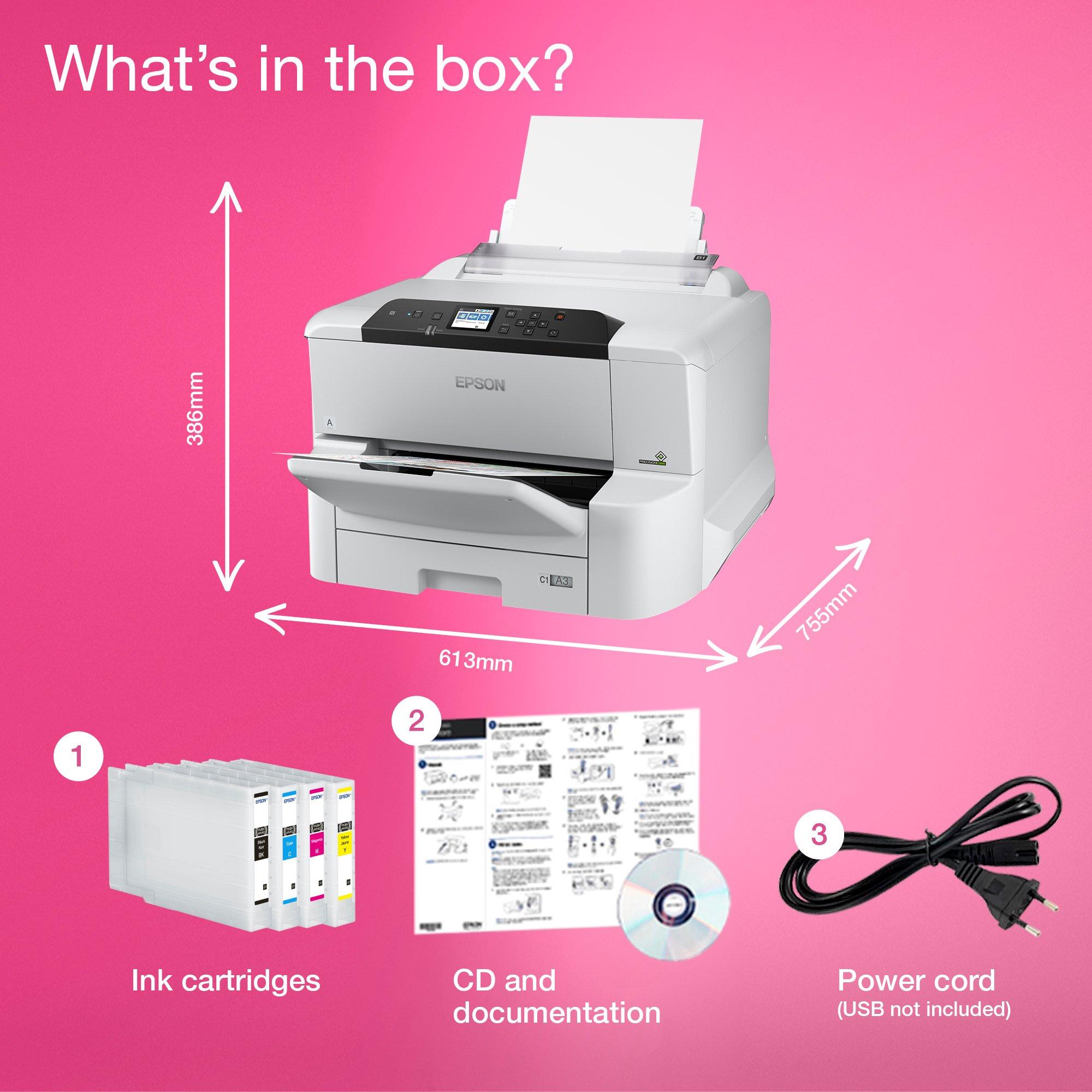 WorkForce Pro WF-C8190DW whats in the box