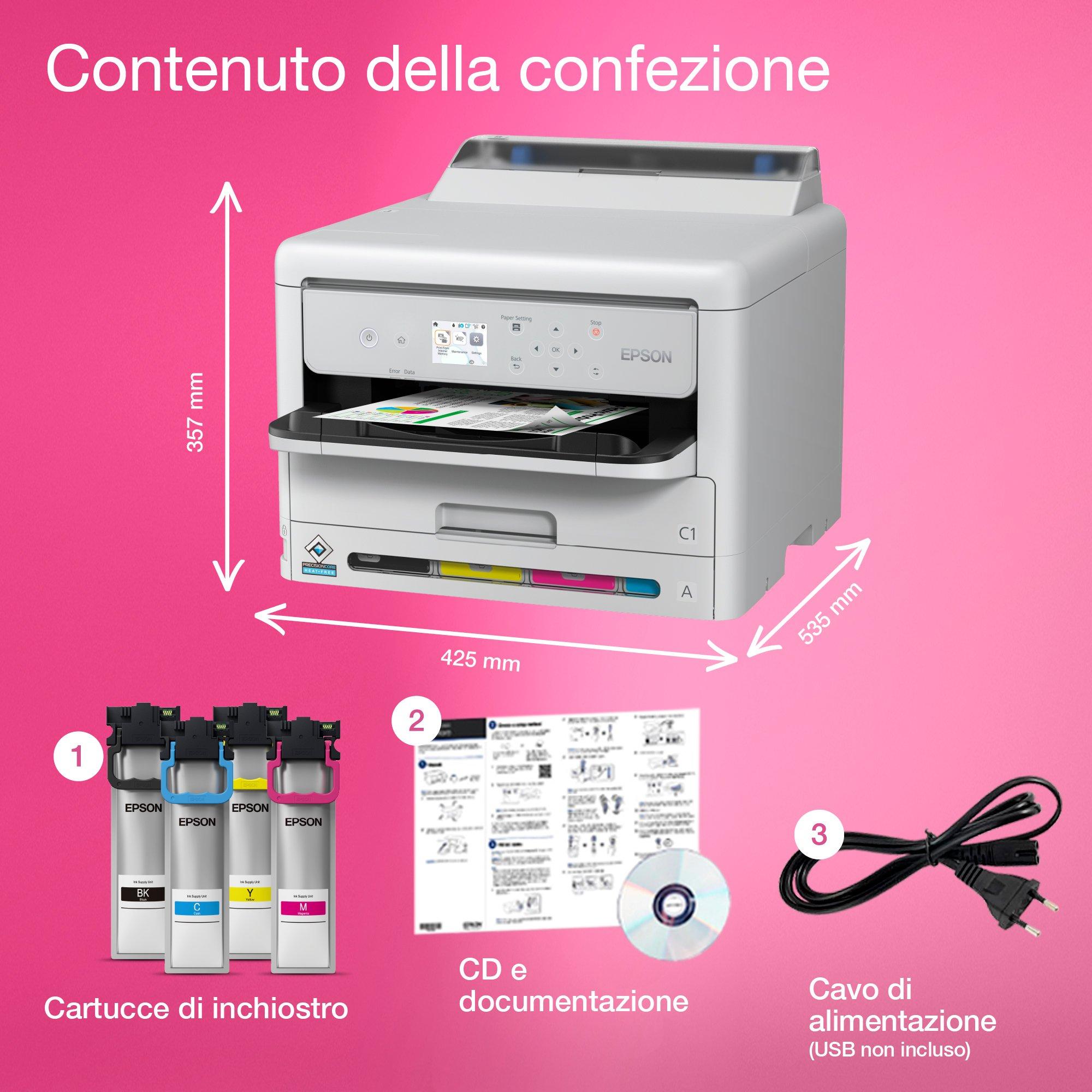 WorkForce Pro WF-C5390DW whats in the box