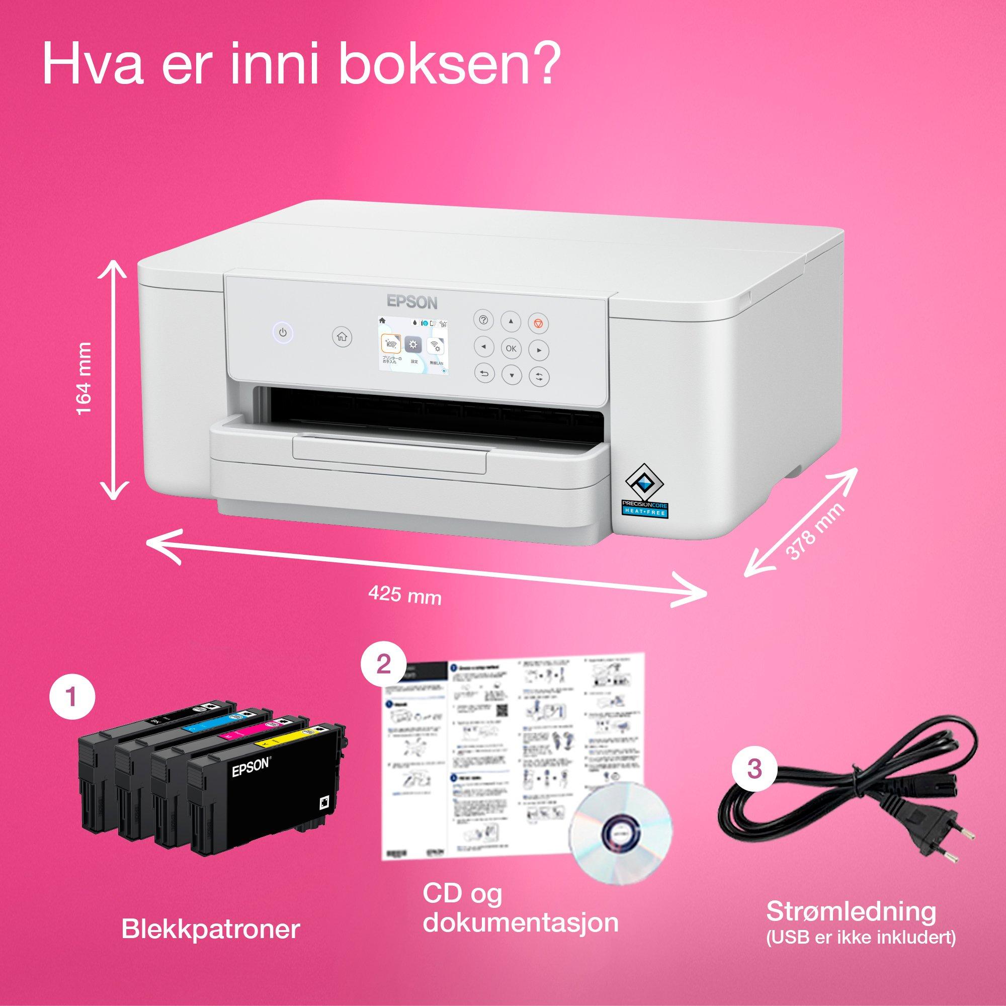 WorkForce Pro WF-C4310DW whats in the box