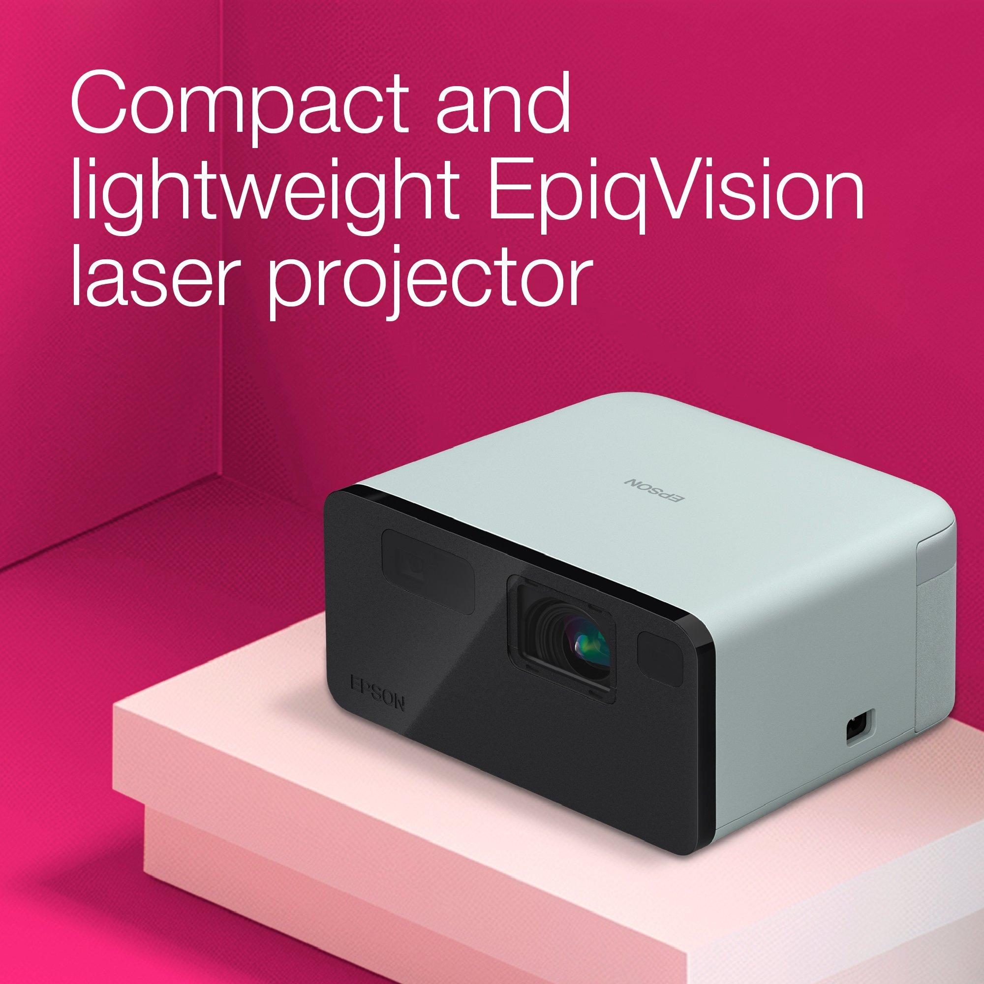 Epson EF-21G, Mini Laser Projector, 1,000 Lumens, Up To 150