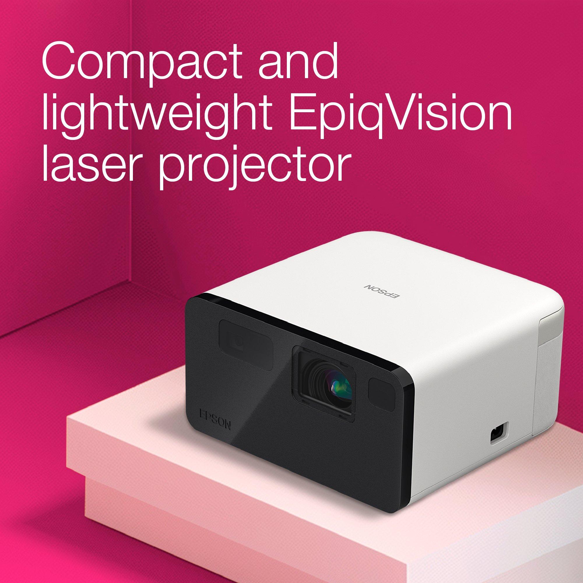 Epson EF-21W, Mini Laser Projector, 1,000 Lumens, Up To 150 Inch