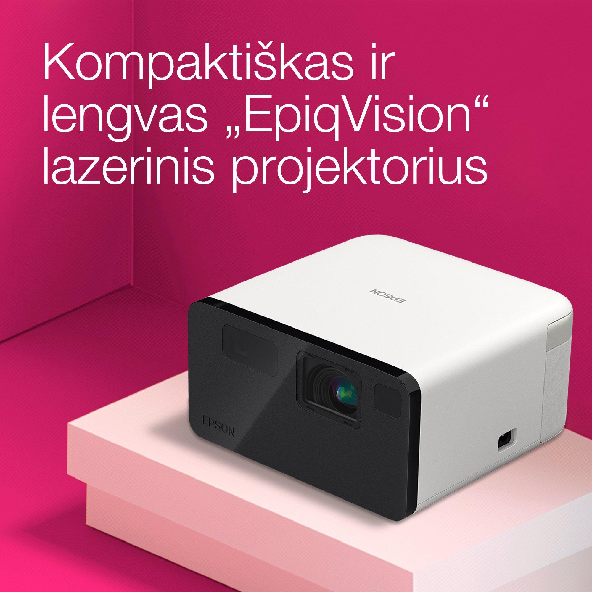Epson EF-21W, mini lazerinis projektorius, 1 000 liumenų, iki 150