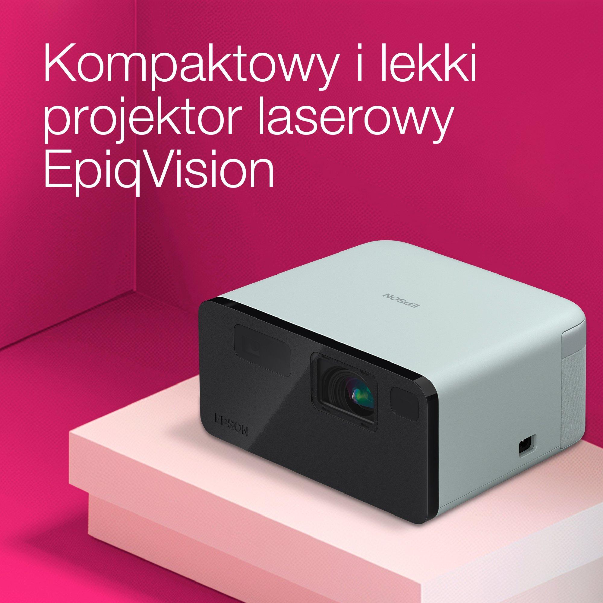 Epson EF-21G, mini projektor laserowy, 1 000 lumenów, obraz do 150