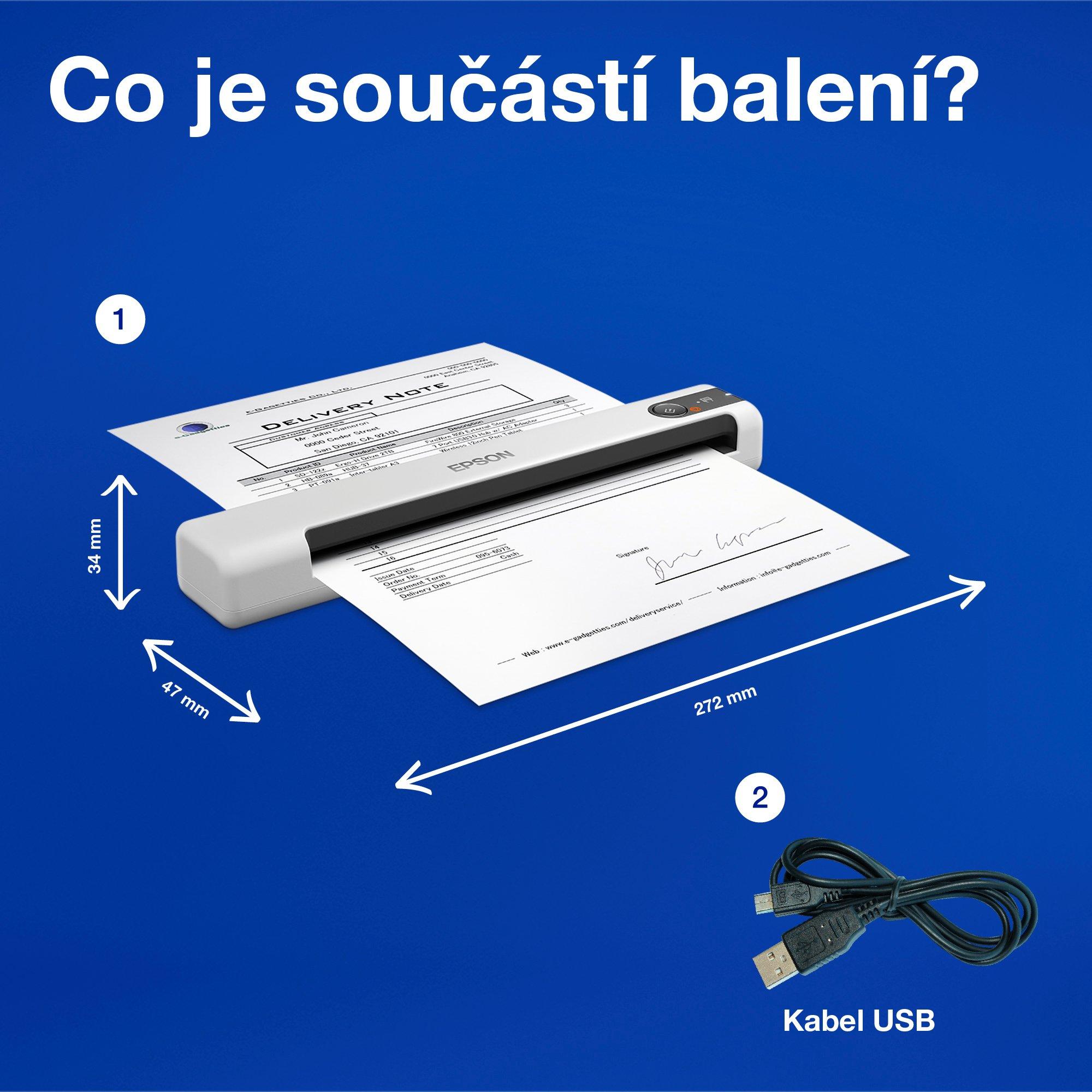 Epson WorkForce DS-70 whats in the box