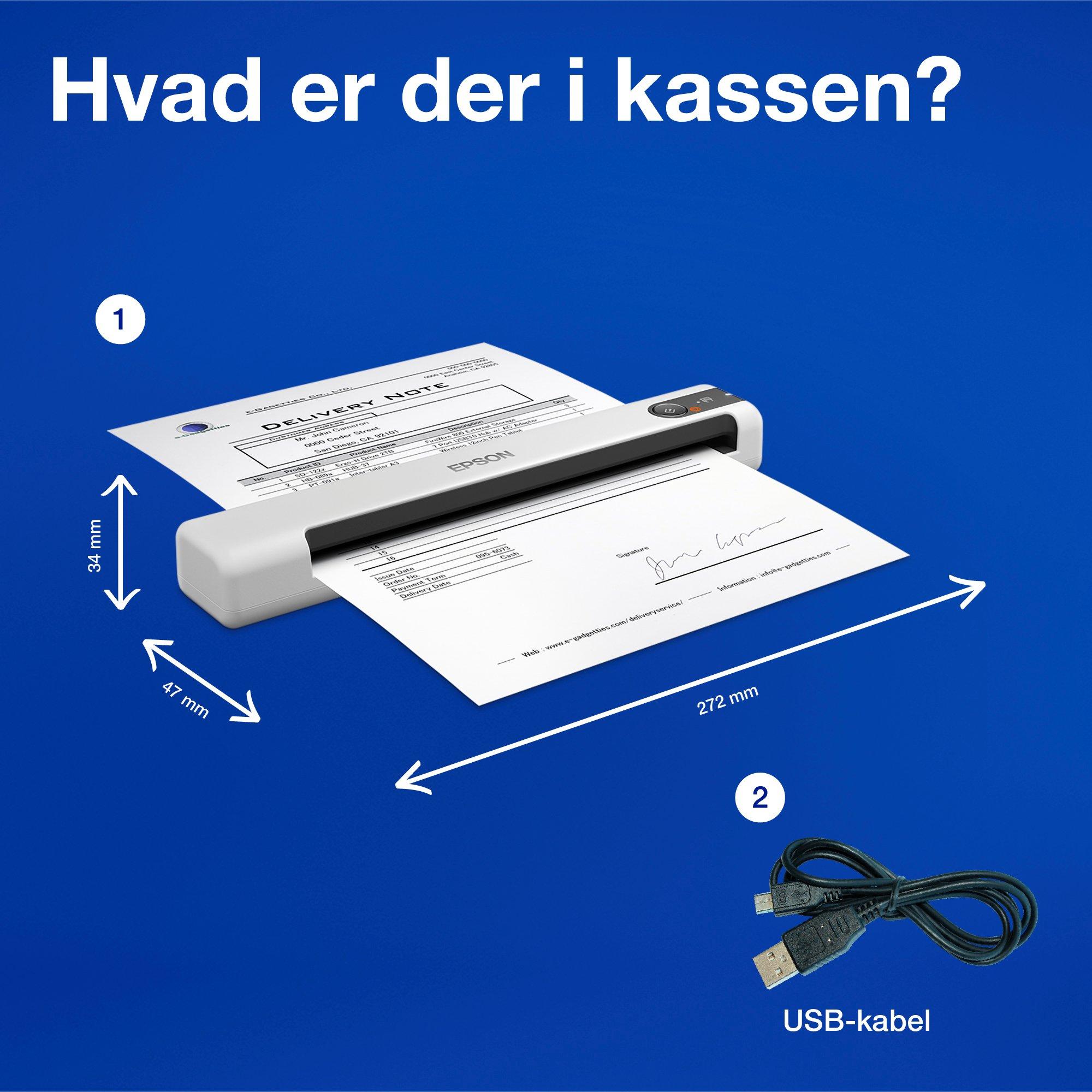 Epson WorkForce DS-70 whats in the box