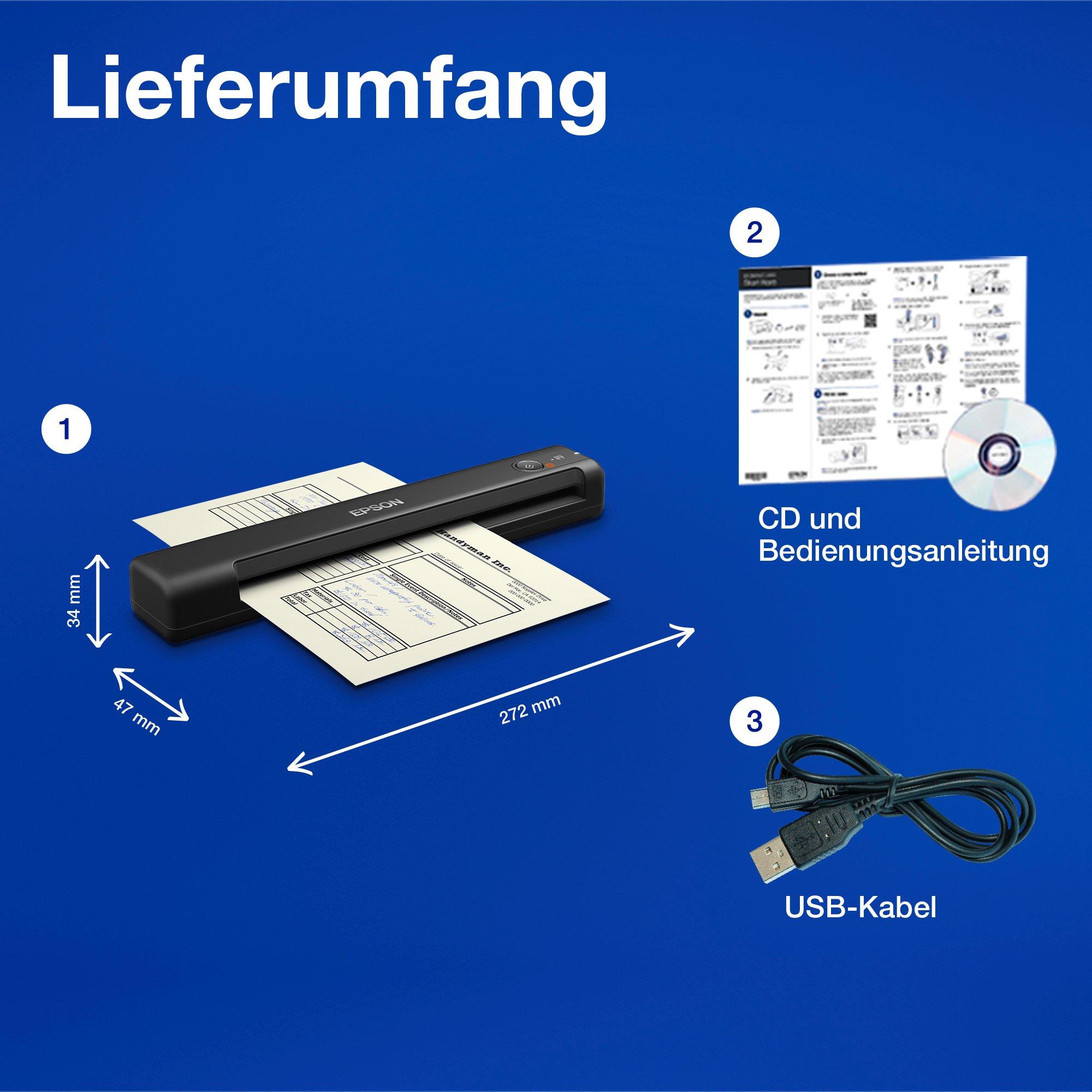 Epson Workforce ES-50 whats in the box