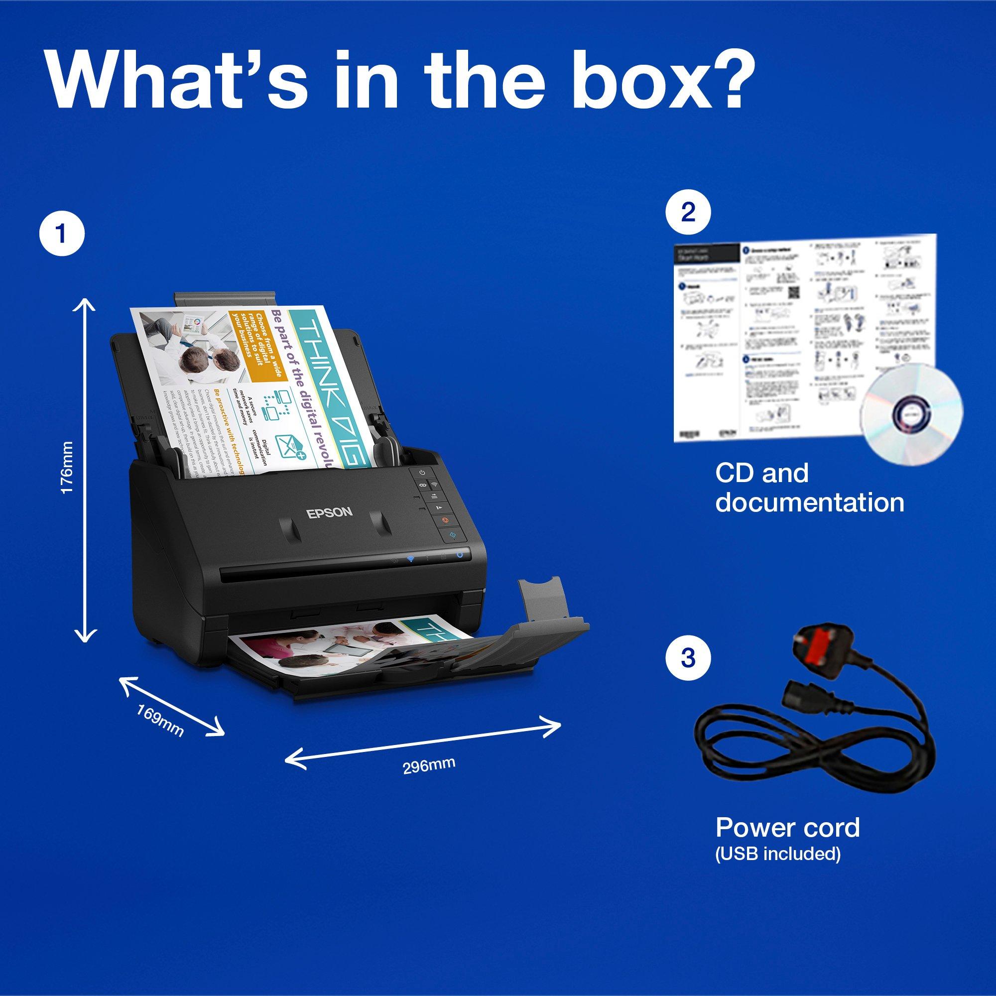 WorkForce ES-500W II whats in the box