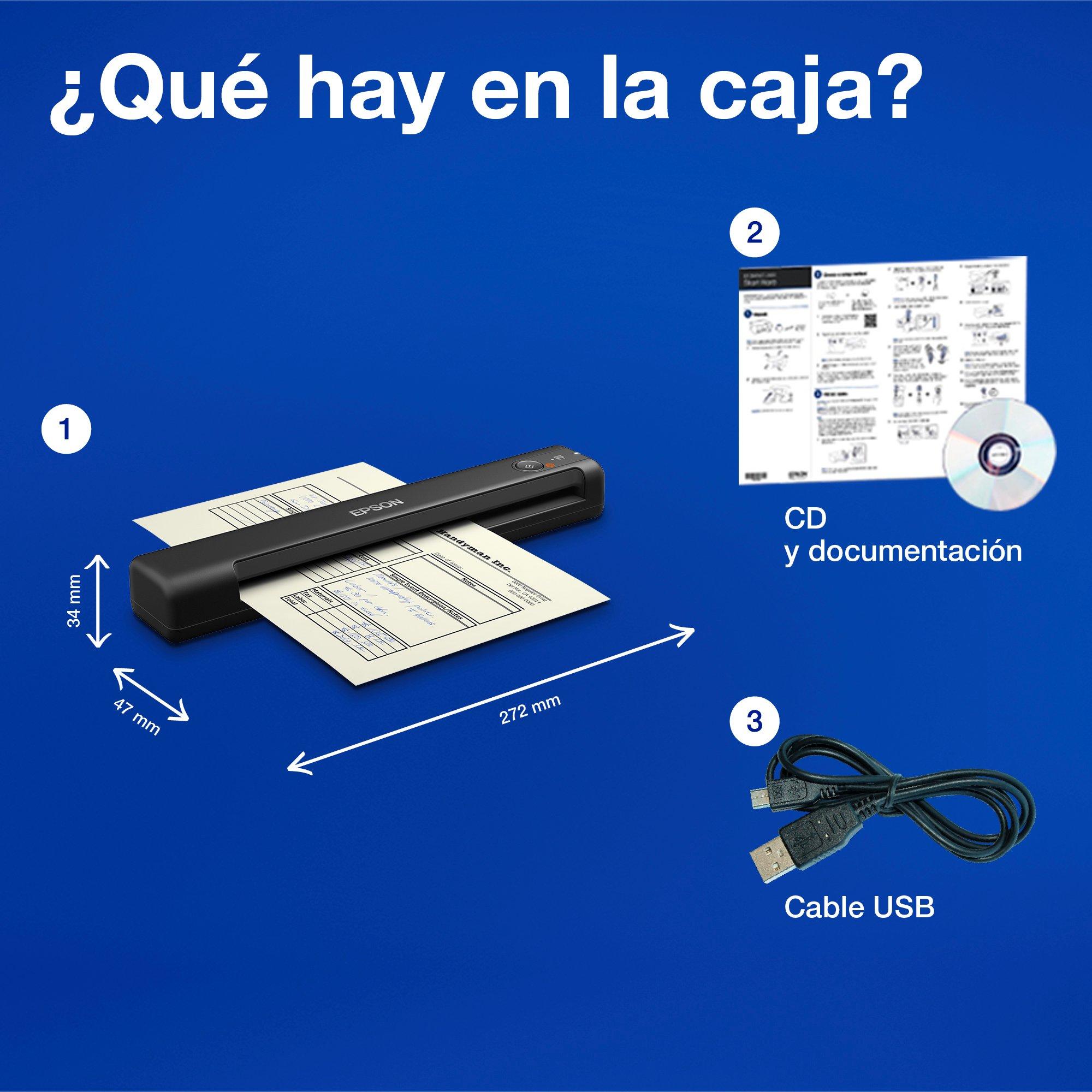 Epson Workforce ES-50 whats in the box