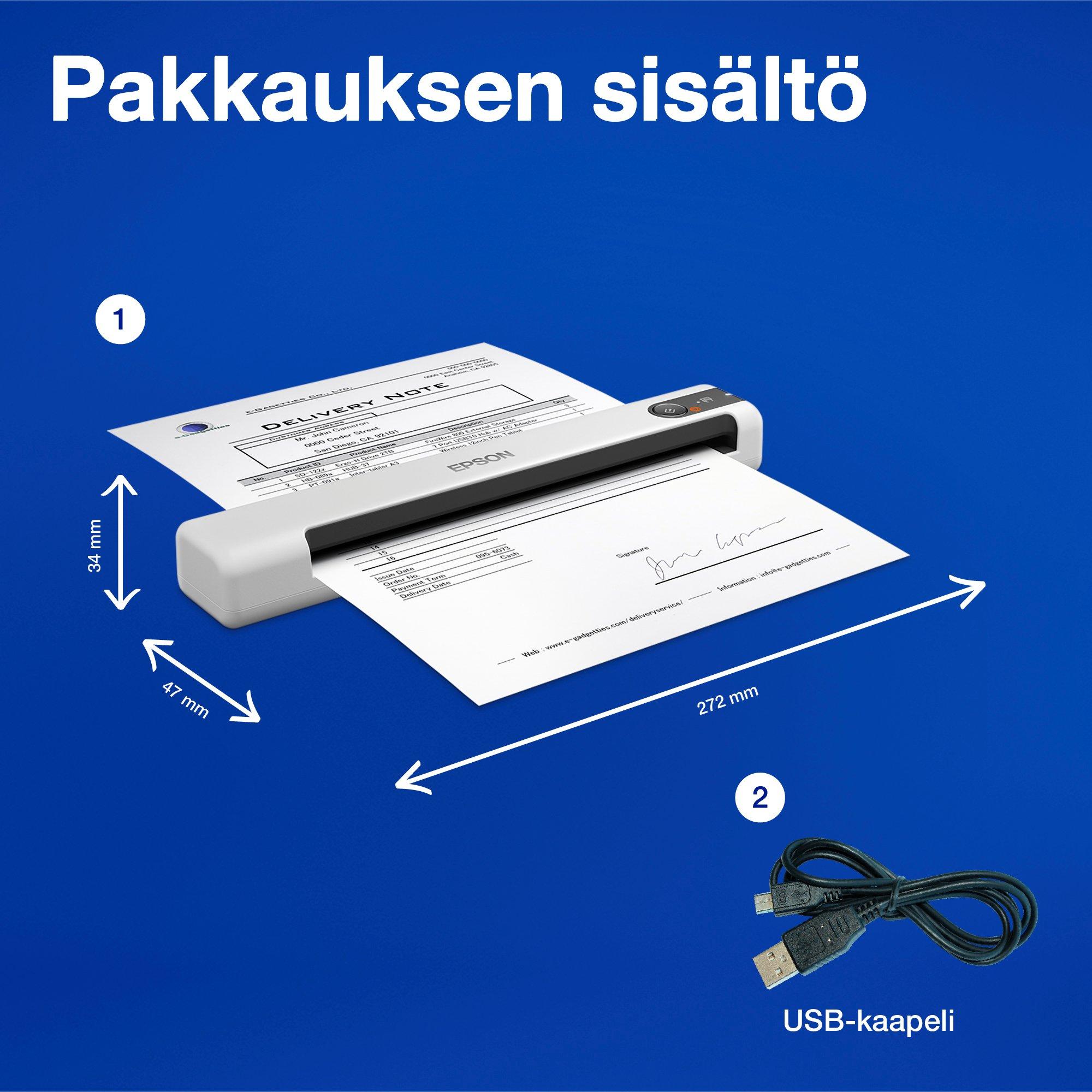 Epson WorkForce DS-70 whats in the box