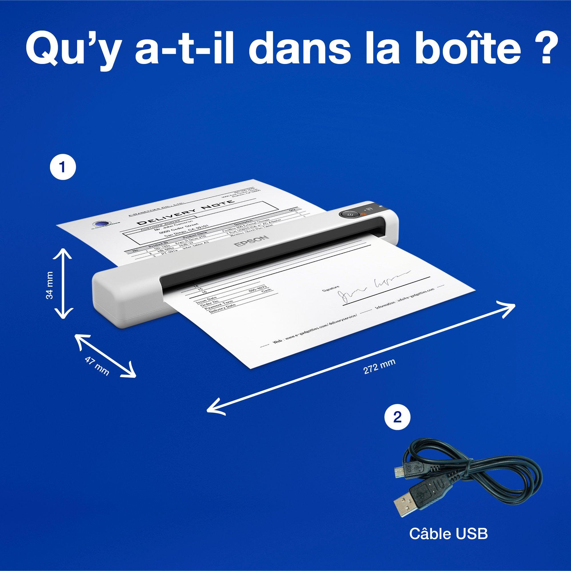 Epson WorkForce DS-70 whats in the box