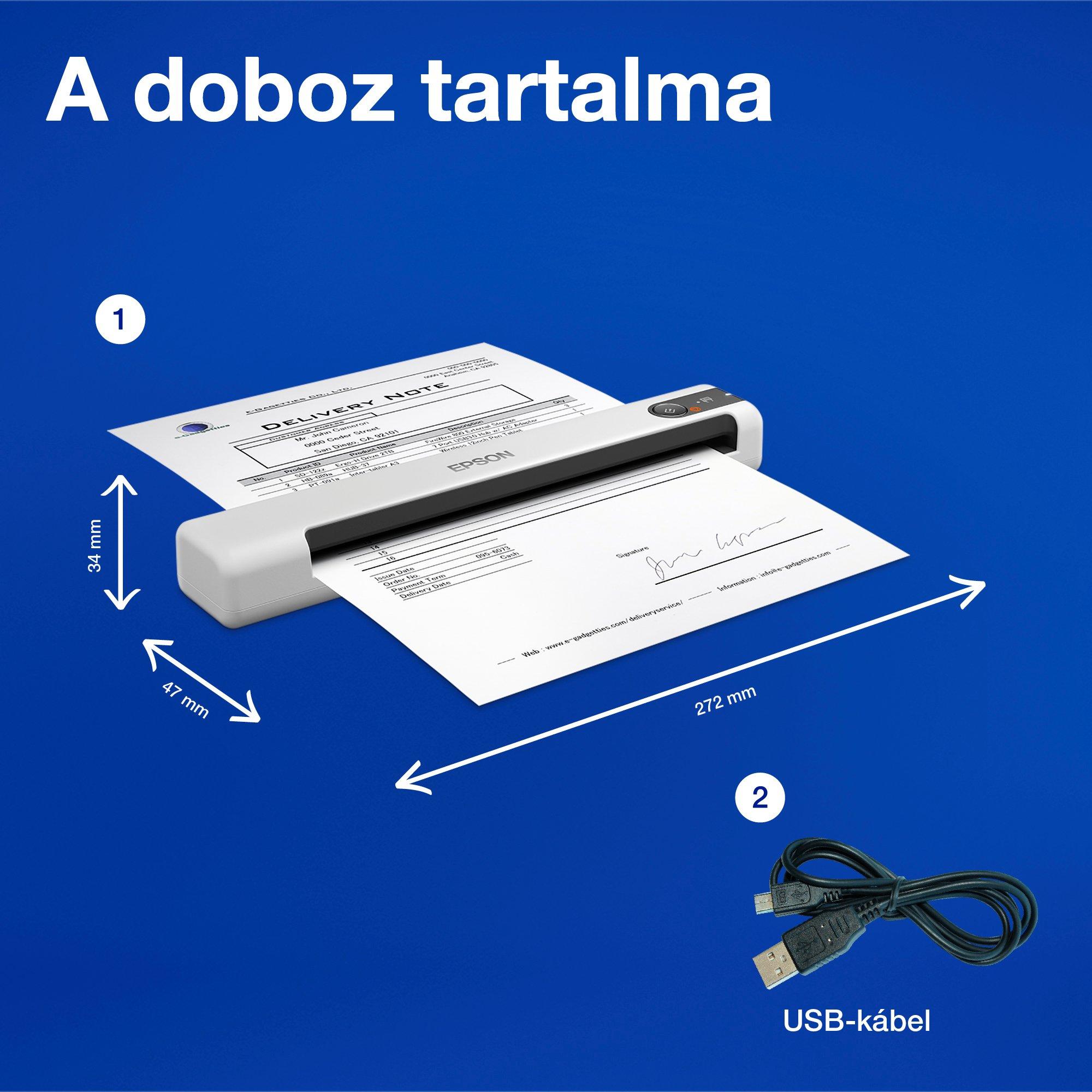 Epson WorkForce DS-70 whats in the box