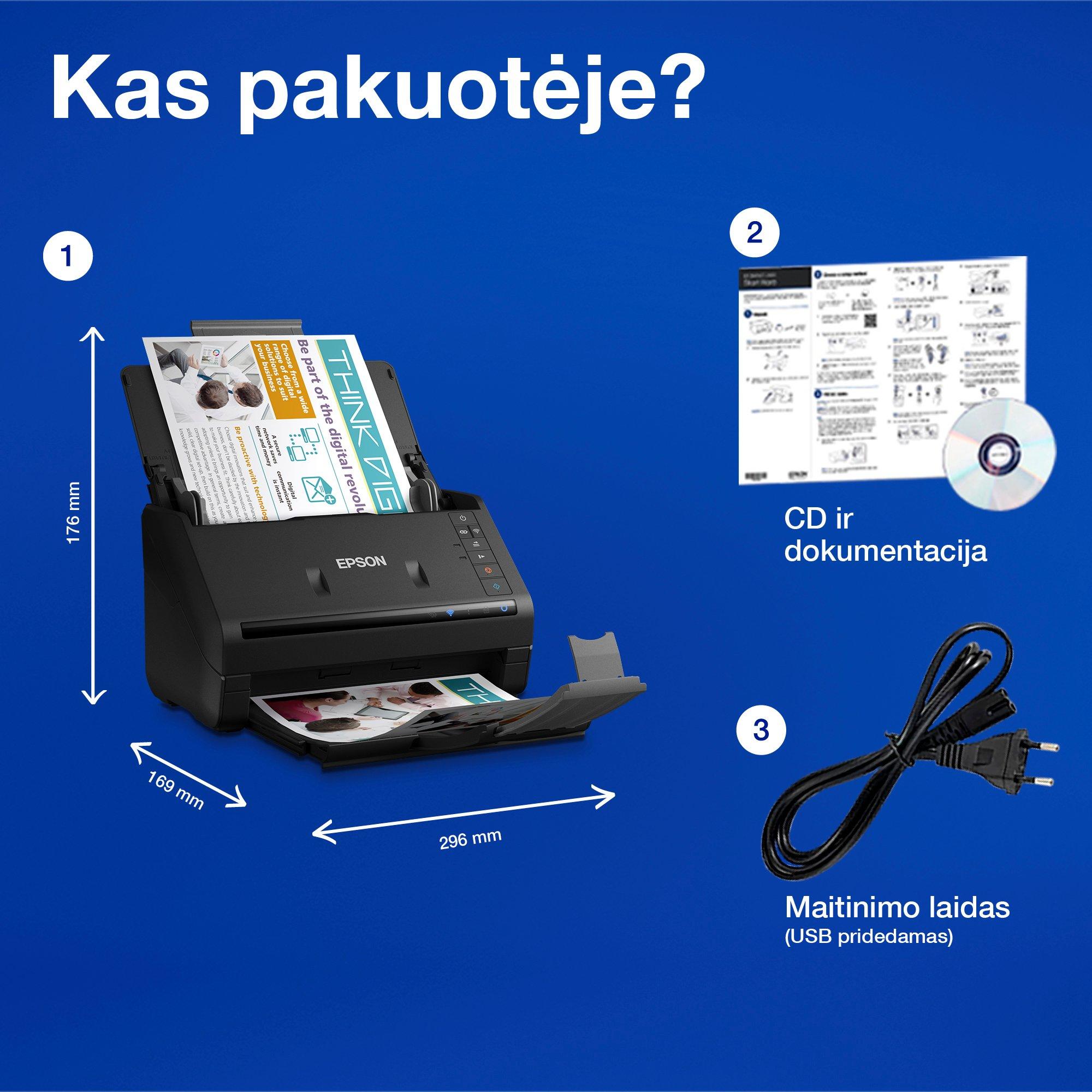 WorkForce ES-500W II whats in the box