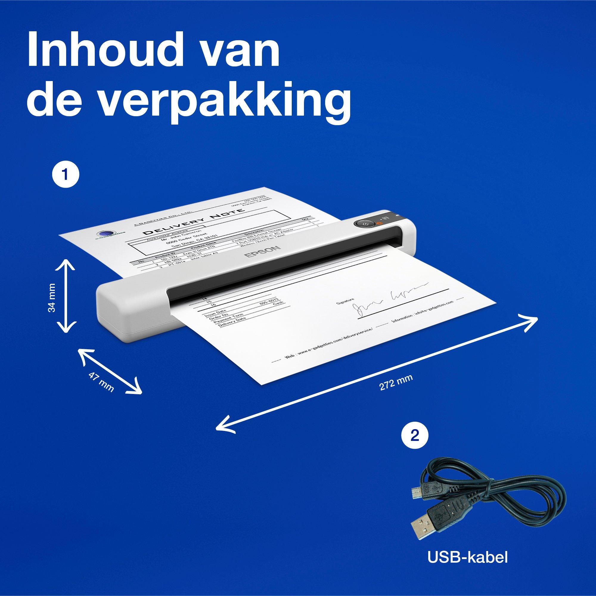 Epson WorkForce DS-70 whats in the box