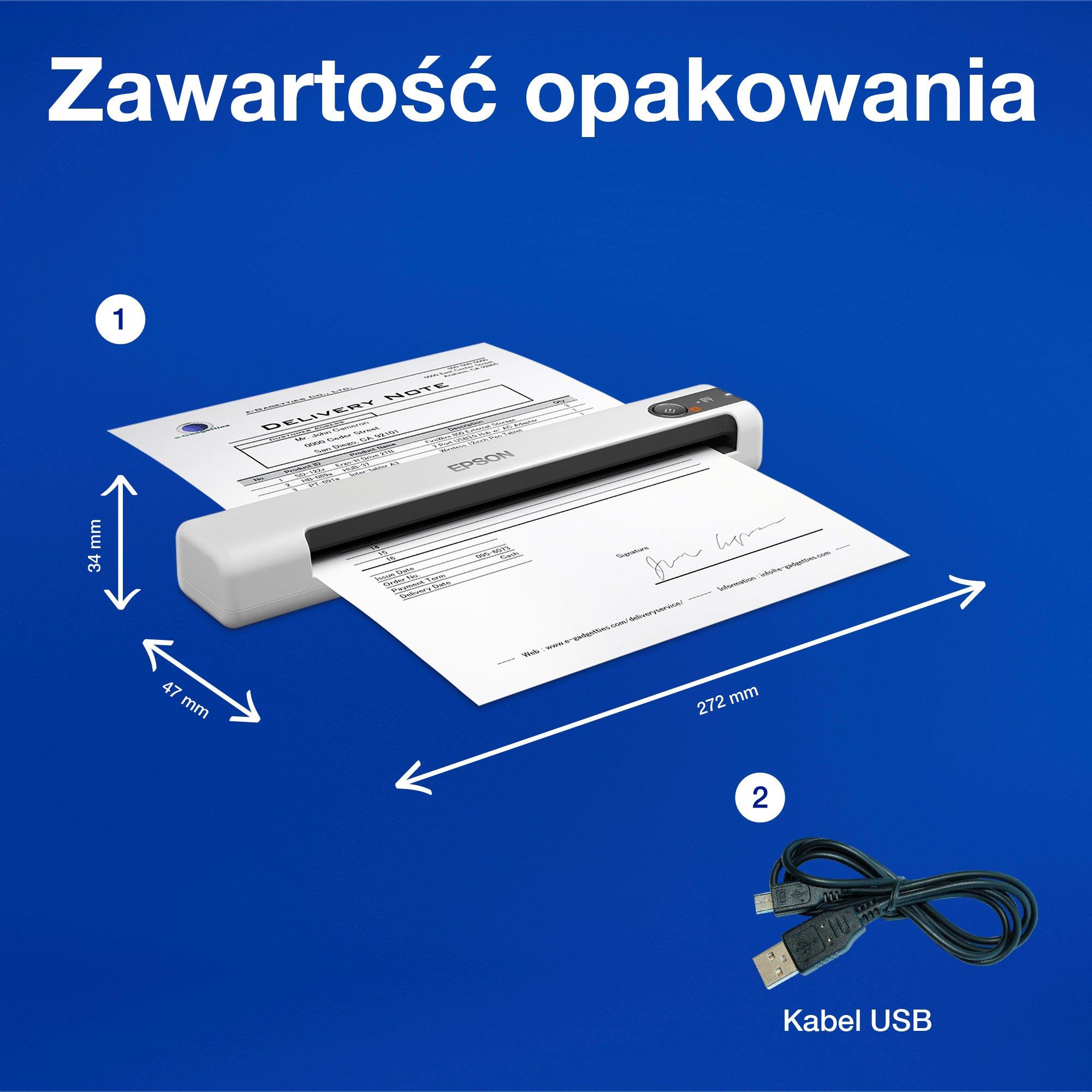 Epson WorkForce DS-70 whats in the box