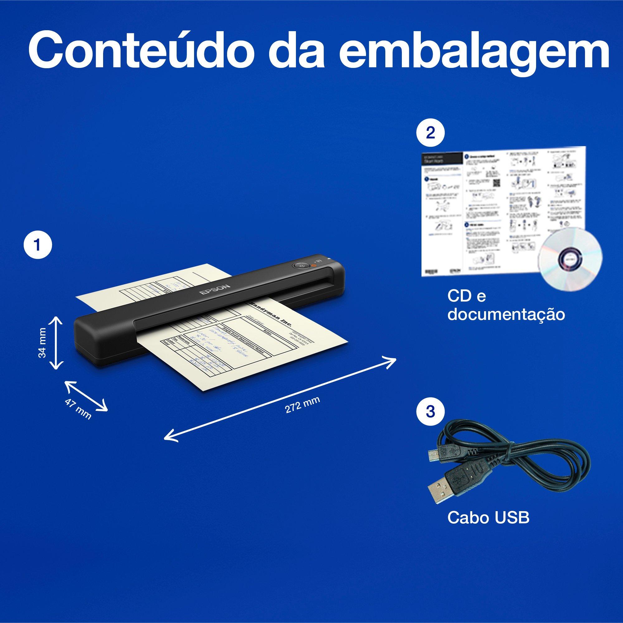 Epson Workforce ES-50 whats in the box