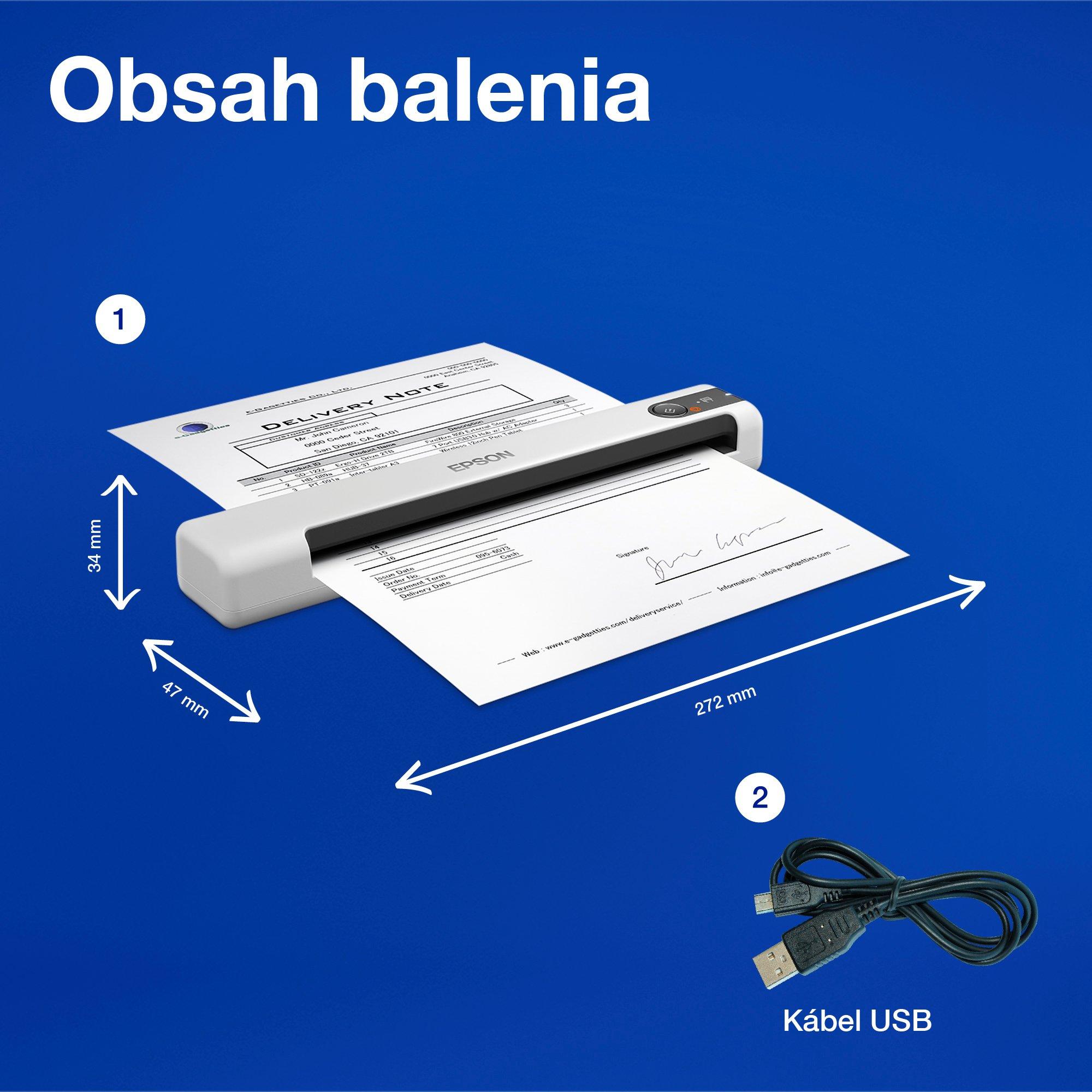 Epson WorkForce DS-70 whats in the box