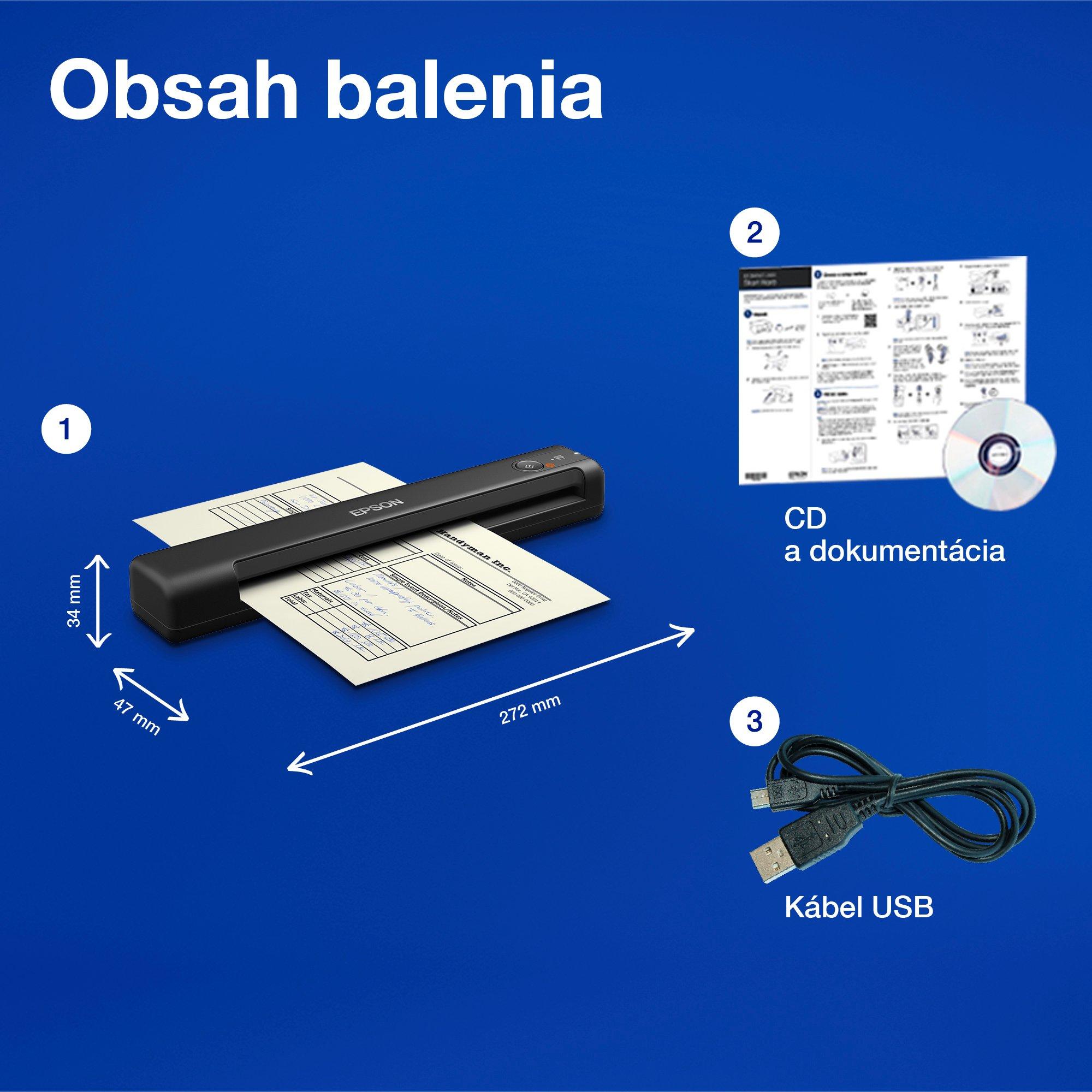 Epson Workforce ES-50 whats in the box