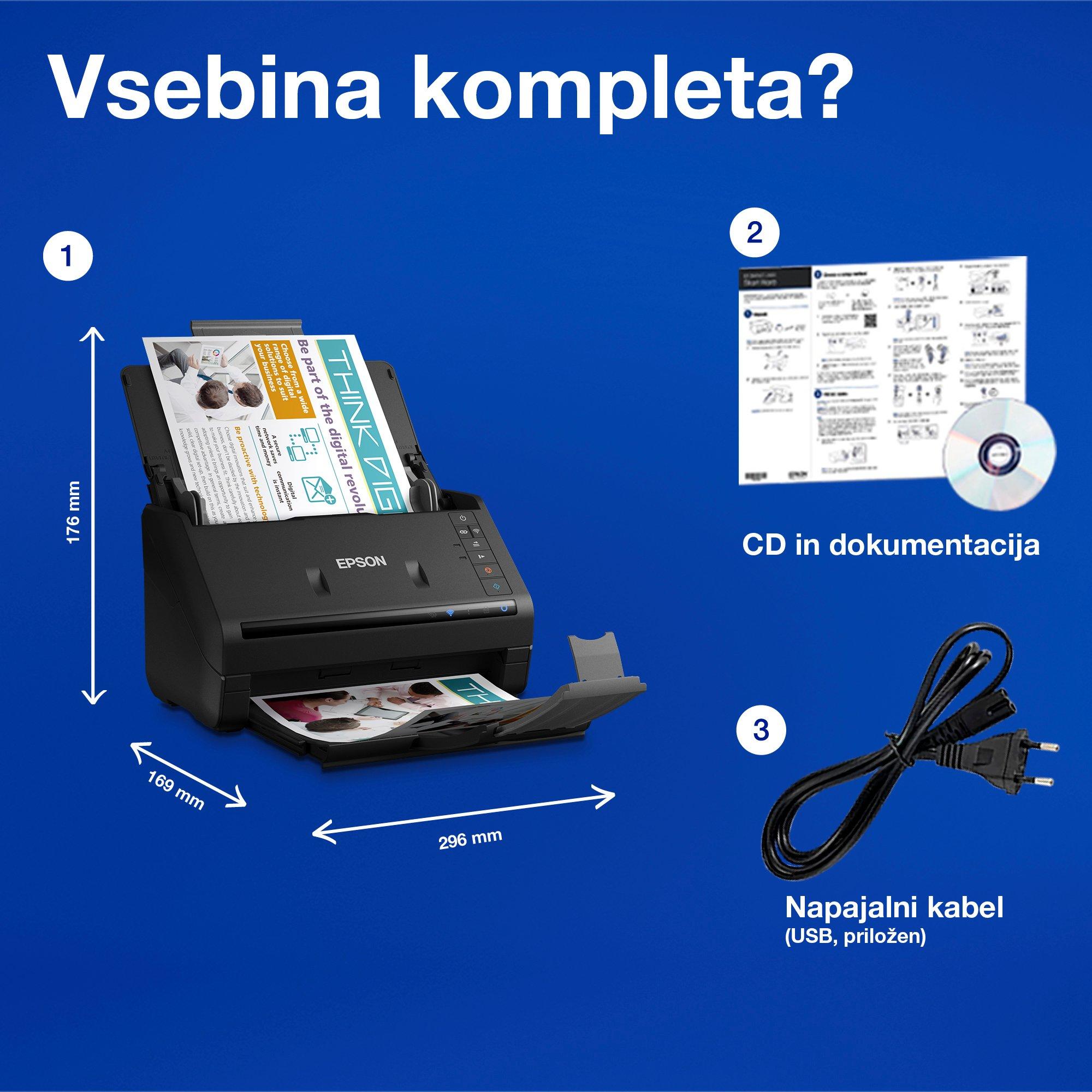 WorkForce ES-500W II whats in the box