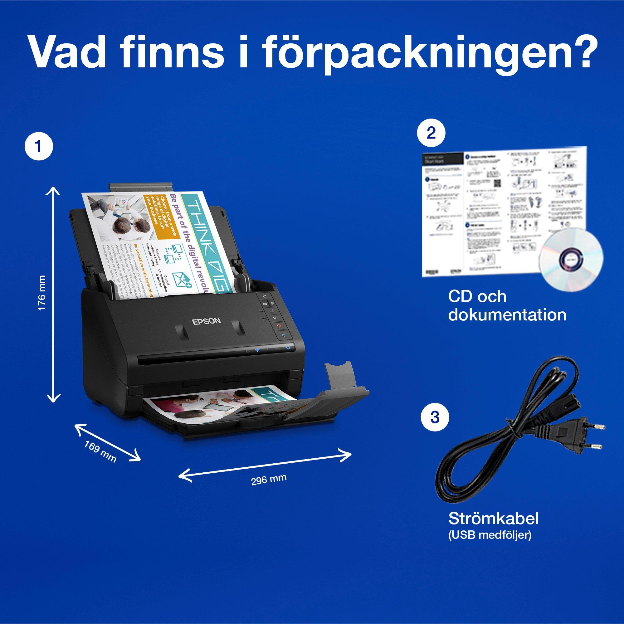 WorkForce ES-500W II whats in the box