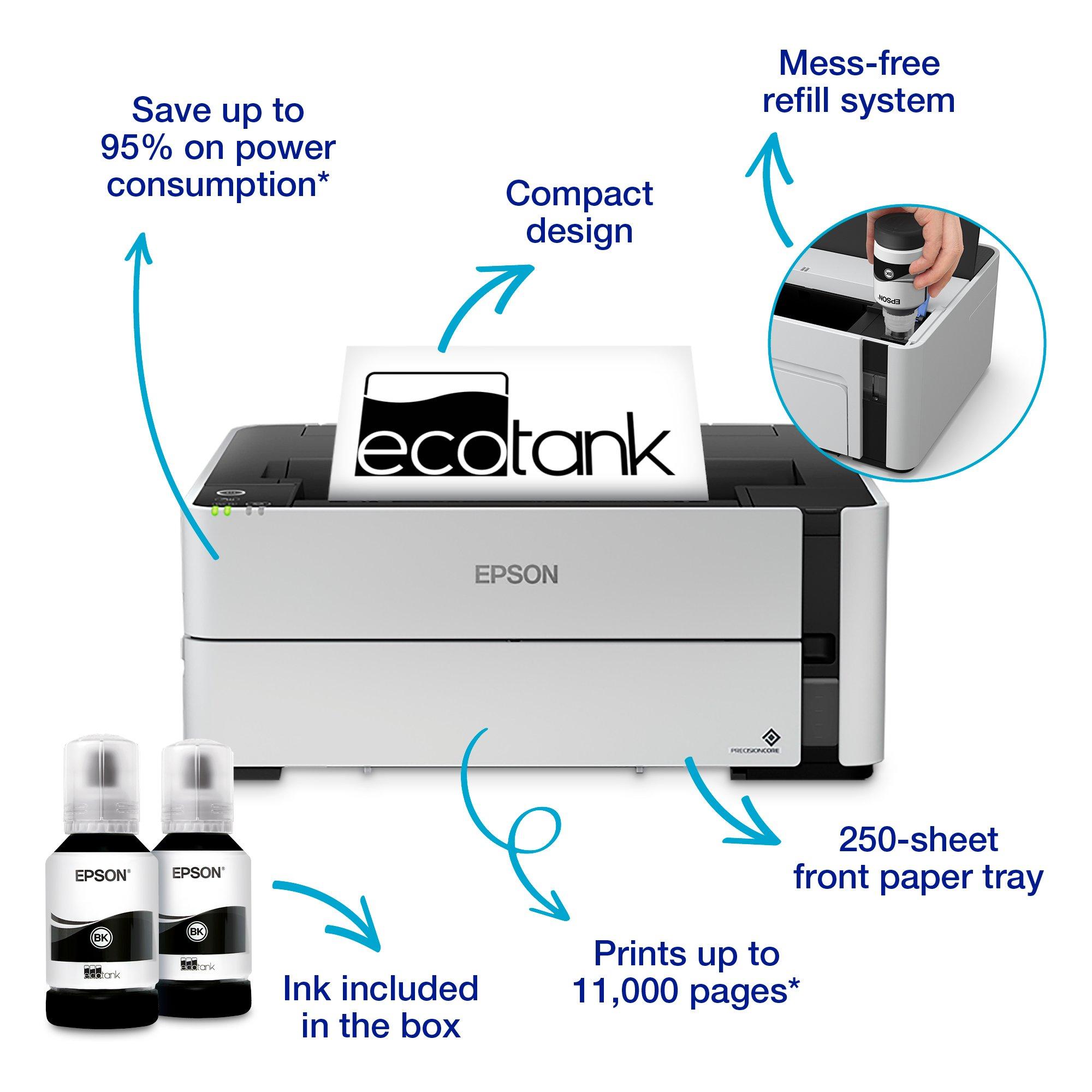 Epson ET-M1170 eco tank popular monochrome printer