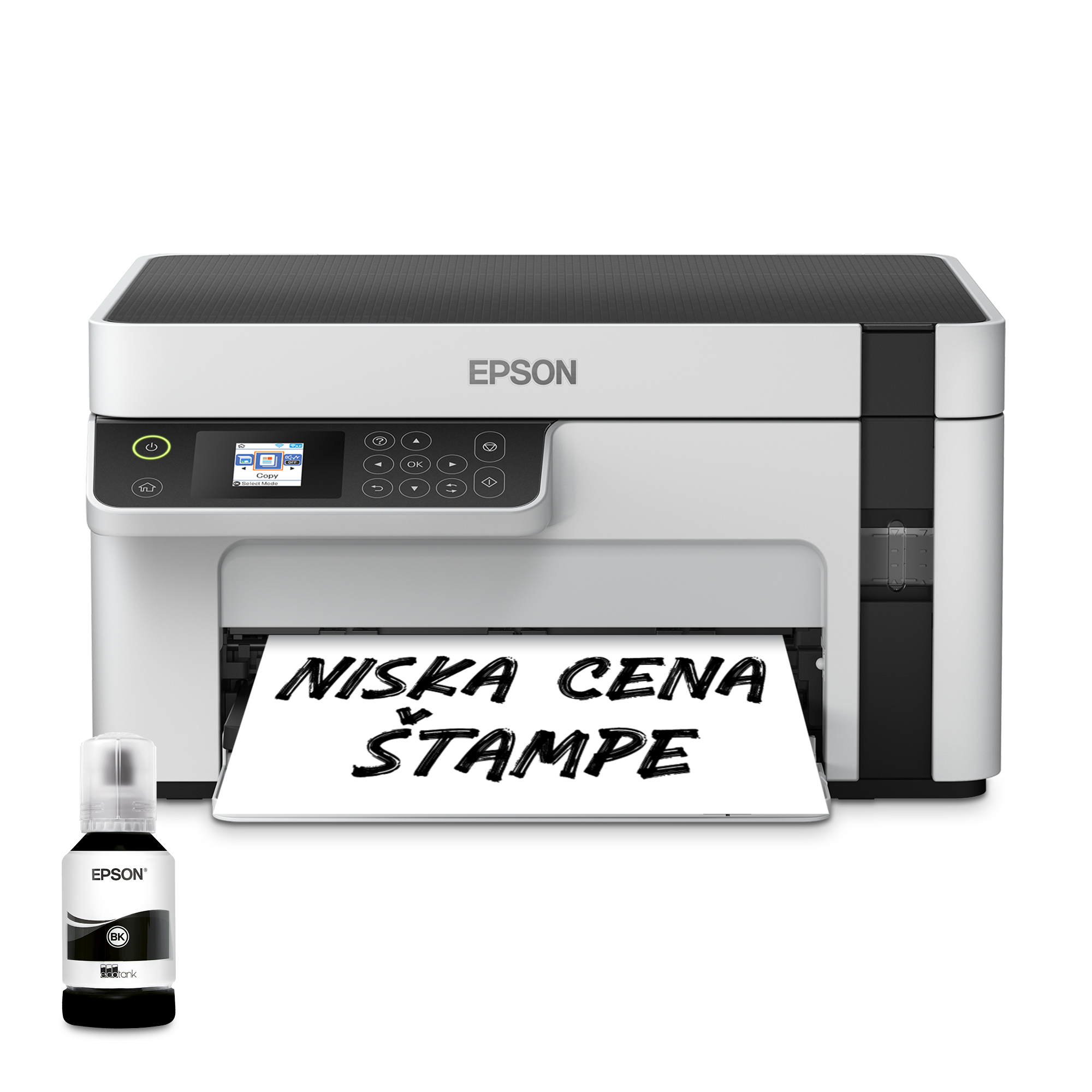 Multifunkcionalni crno-beli štampač EcoTank M2120 formata A4 sa rezervoarom za mastilo i Wi-Fi vezom