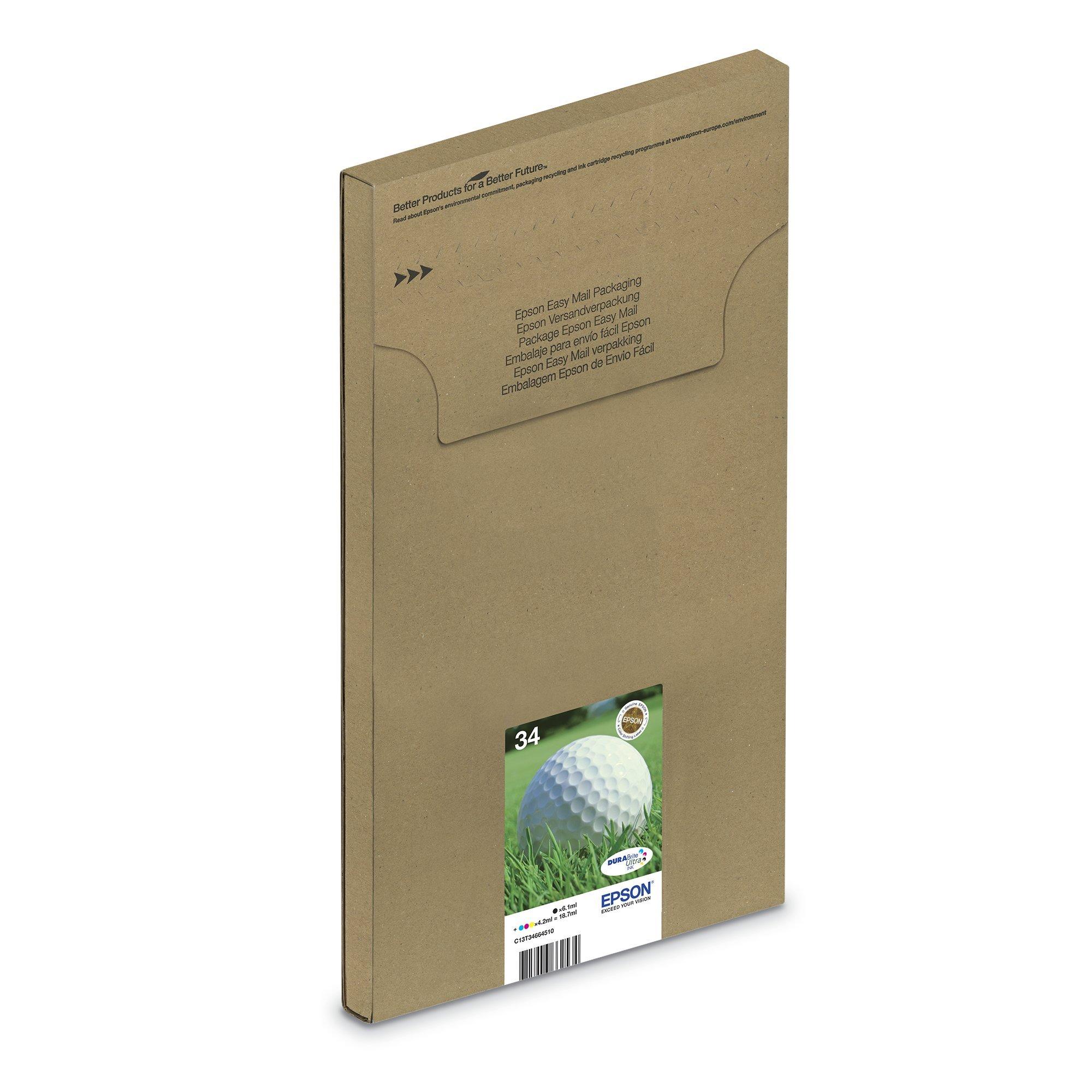 Encre EasyMail DURABrite Ultra multipack 4 couleurs Balle de golf 34
