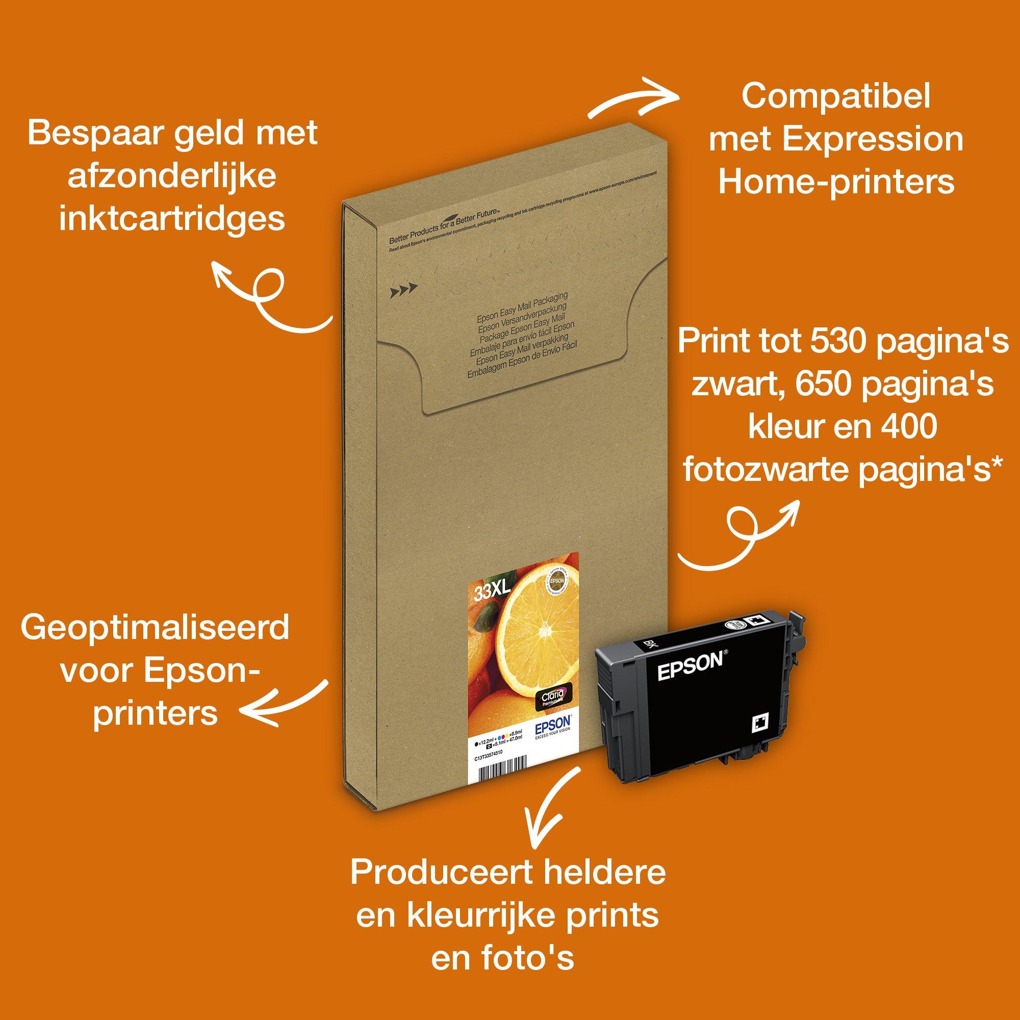 Multipack 5-colours 33XL Claria Premium Ink EasyMail | Inkten