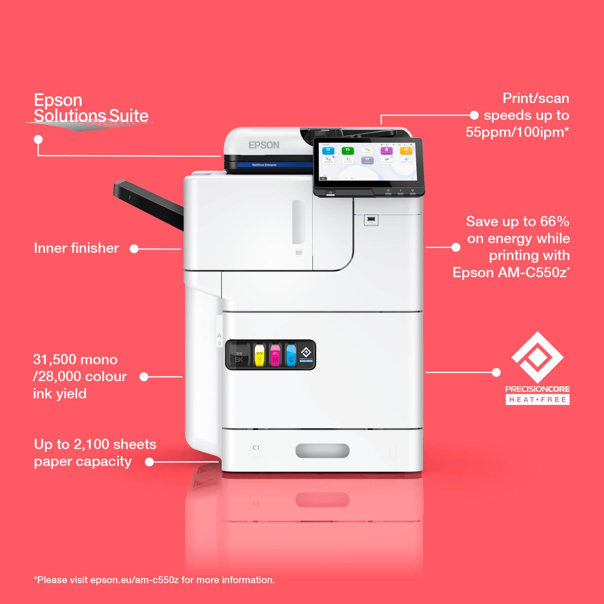 WorkForce Enterprise AM-C550z A4 MFP colour printer with inner