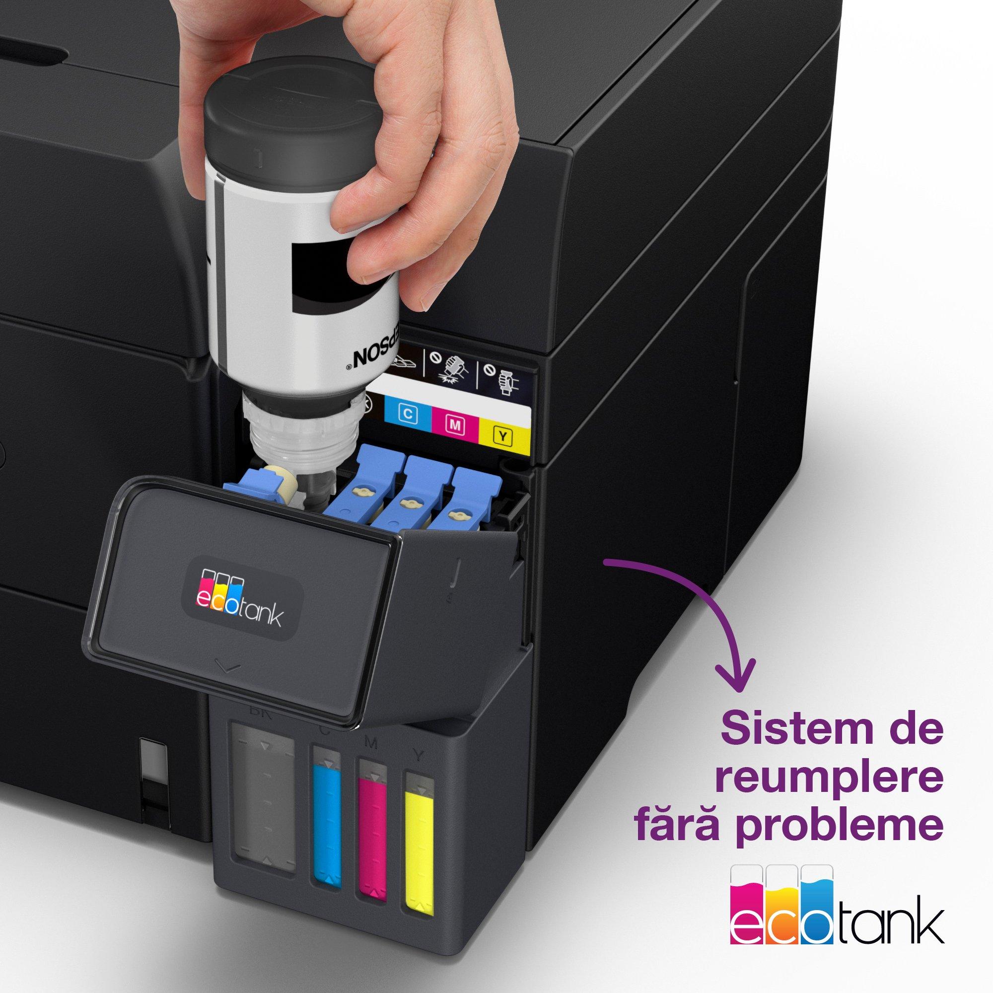 Multifuncțional A4 EcoTank L6390 cu Wi-Fi, rezervor de cerneală