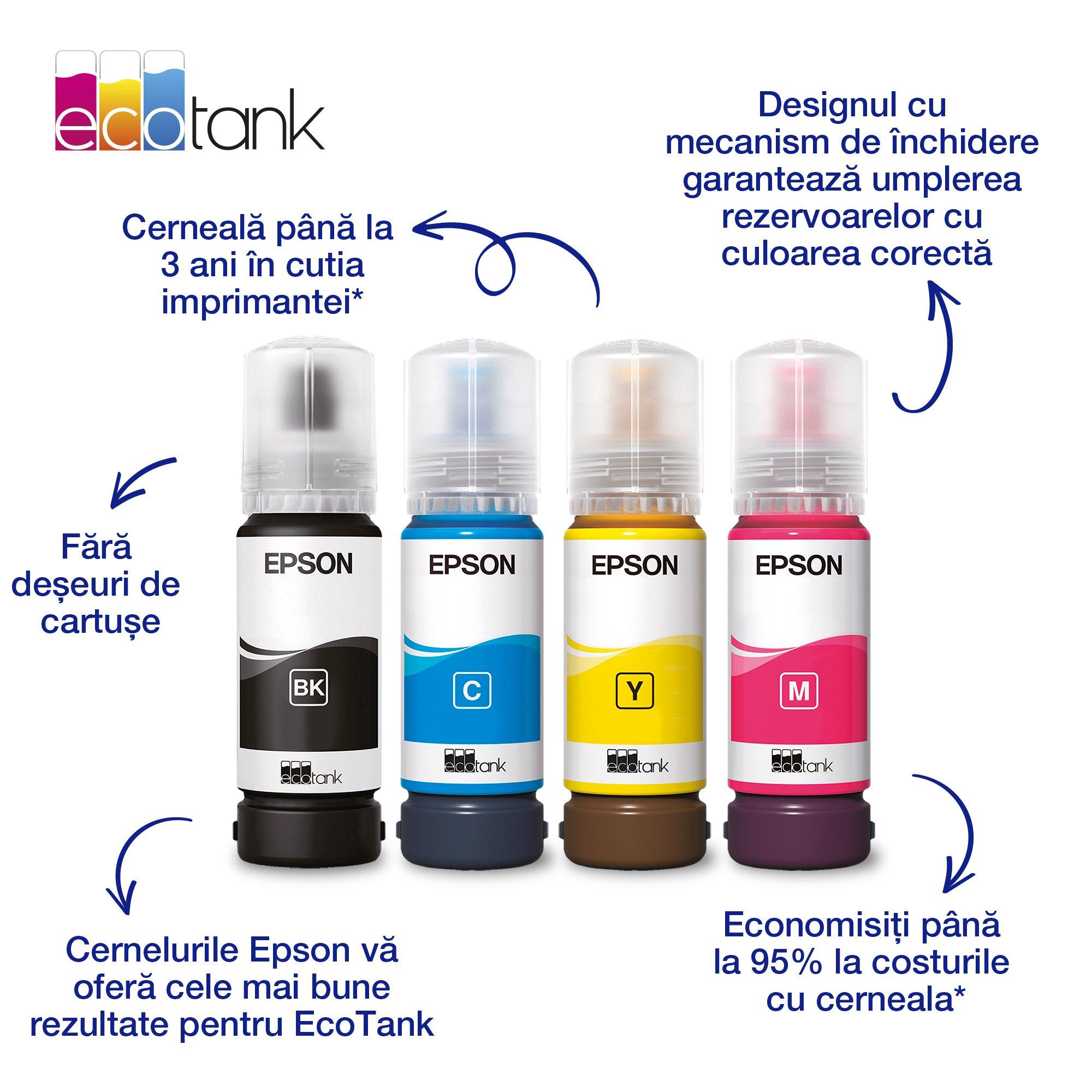 115 EcoTank Cyan ink bottle | Consumabile Imprimante | Cerneală