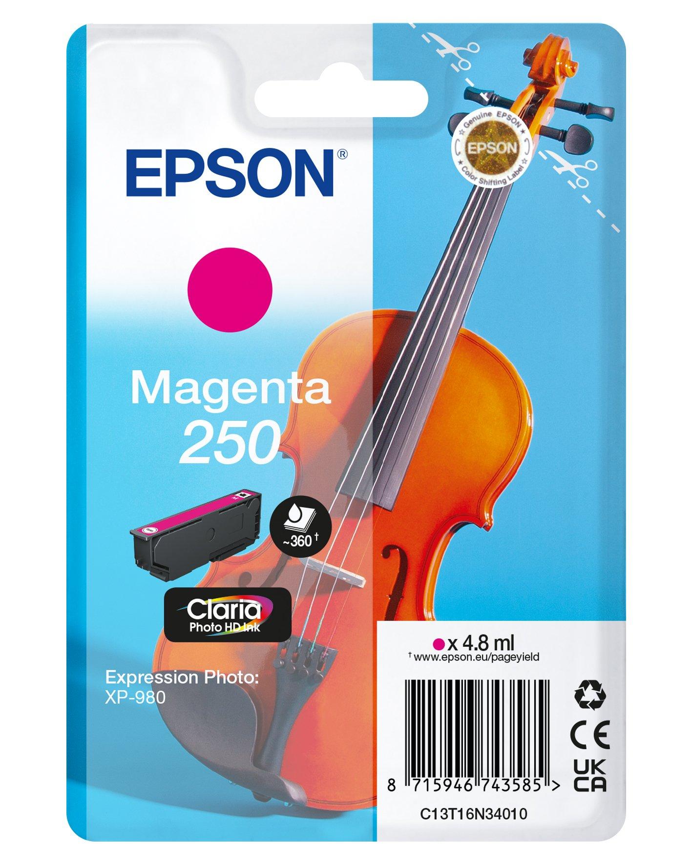 Singlepack Magenta 250 Violin Claria Photo HD Ink
