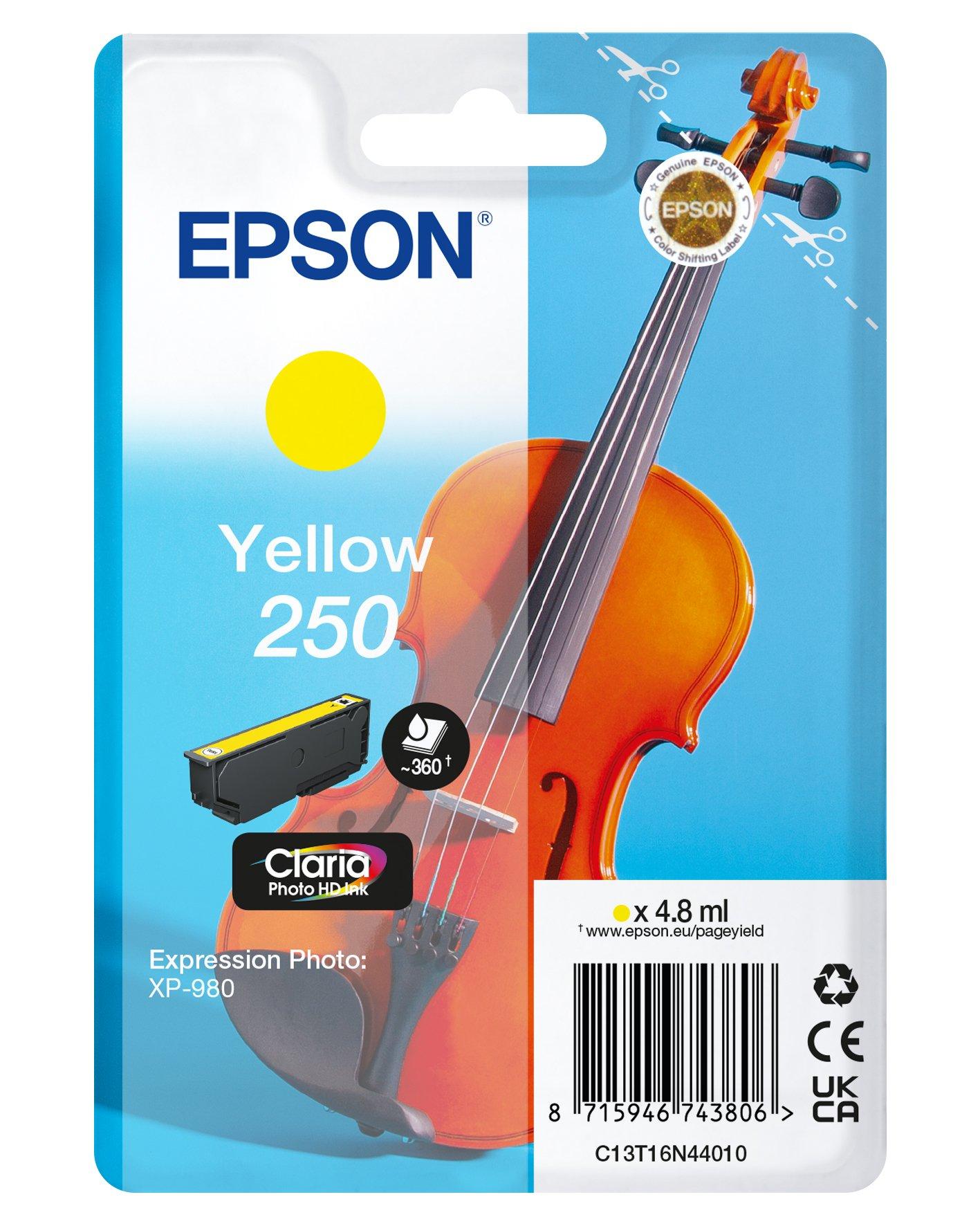 Single Yellow 250 Violin Claria Photo HD Ink