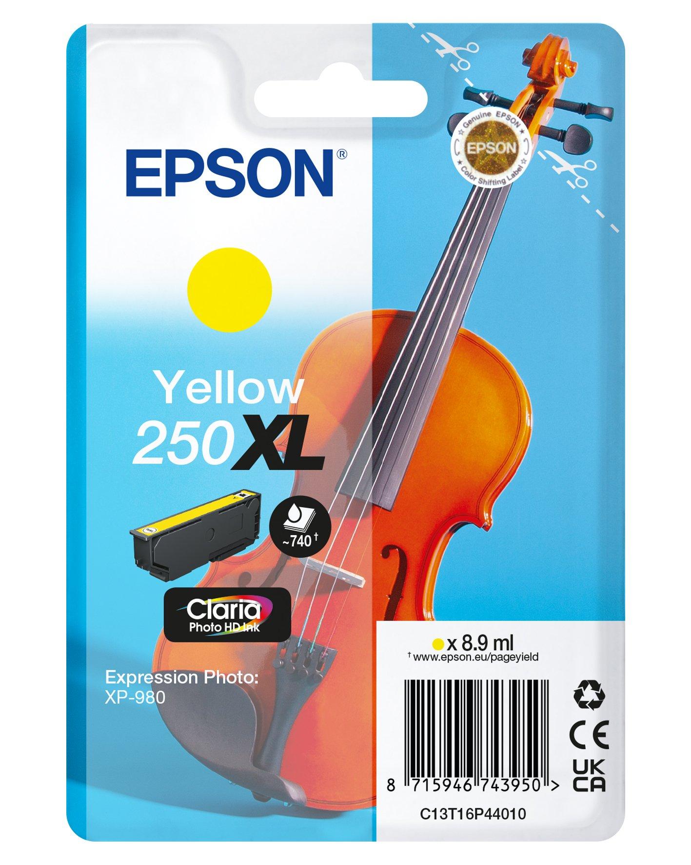 Single Yellow 250XL Violin Claria Photo HD Ink