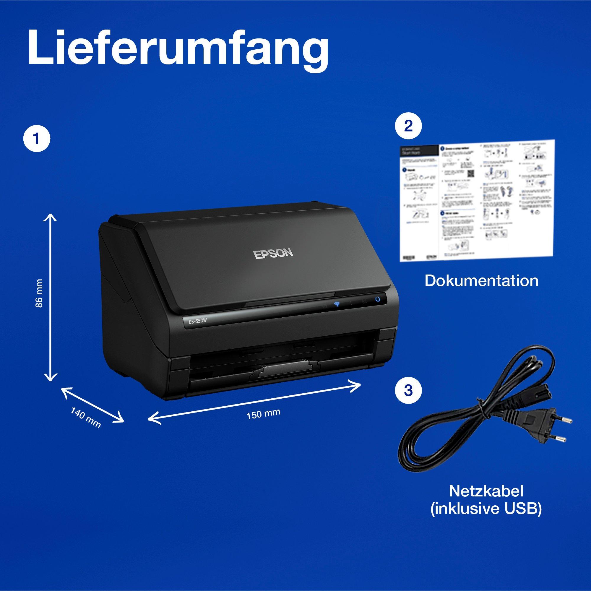 WorkForce ES-550W whats in the box