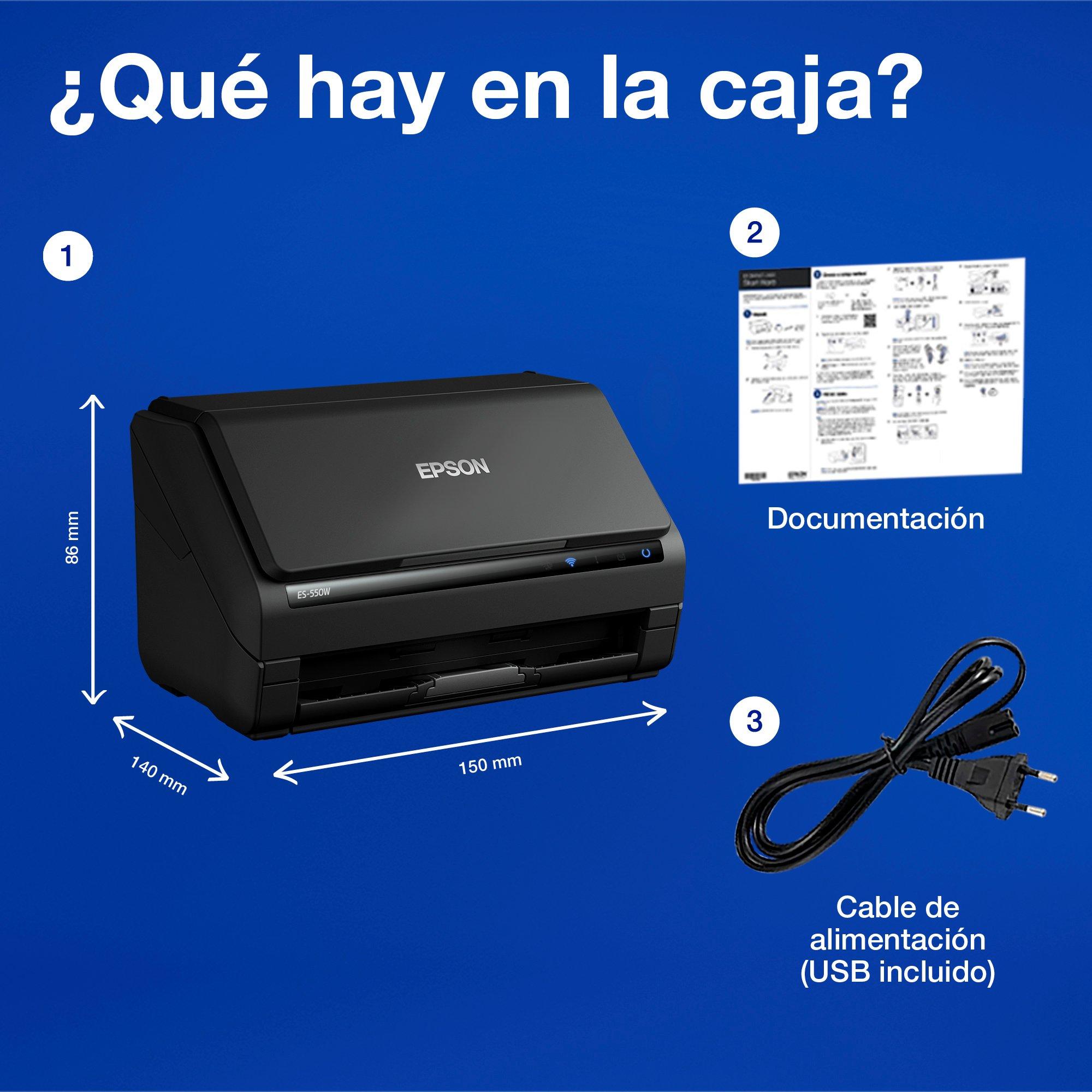 WorkForce ES-550W whats in the box