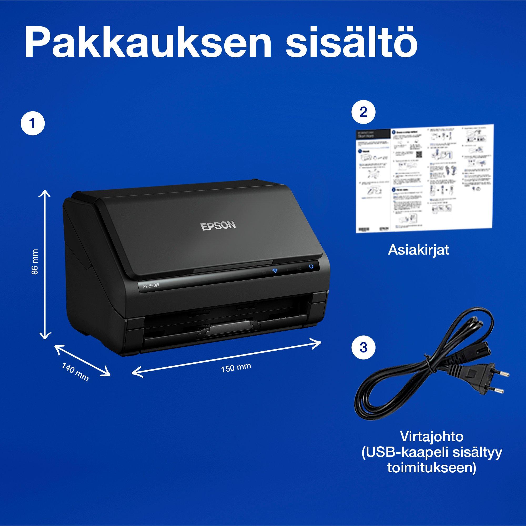 WorkForce ES-550W whats in the box