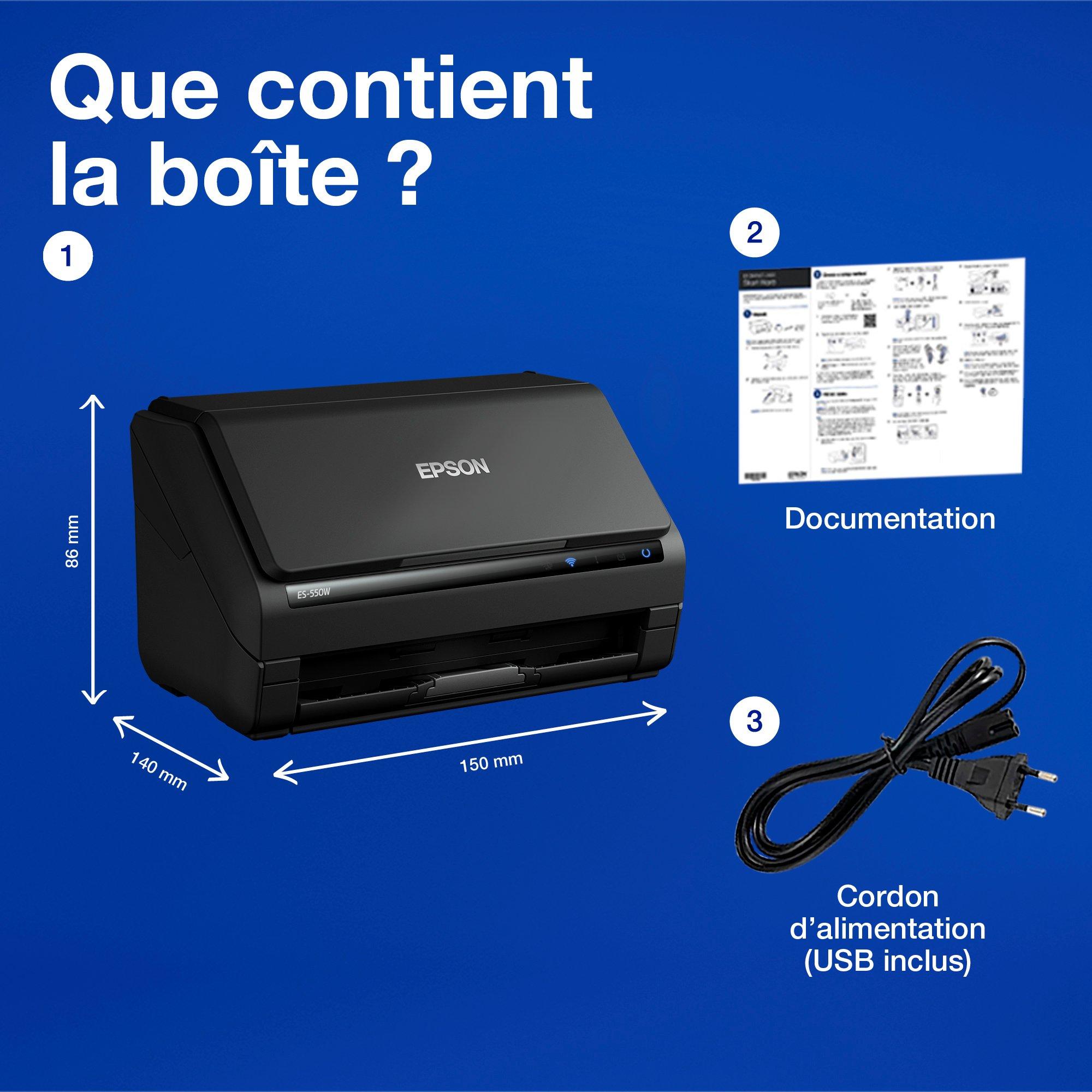 WorkForce ES-550W whats in the box