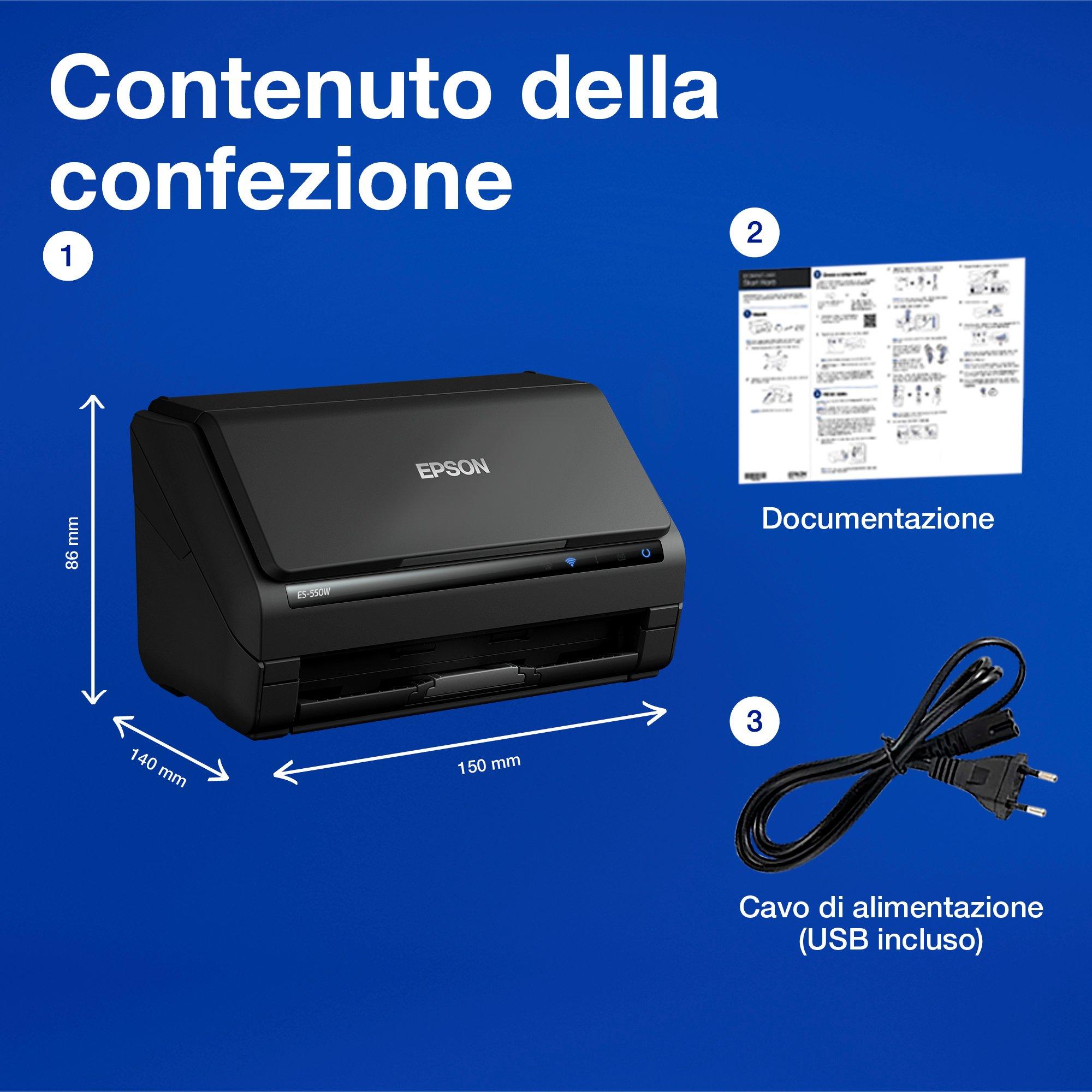 WorkForce ES-550W whats in the box