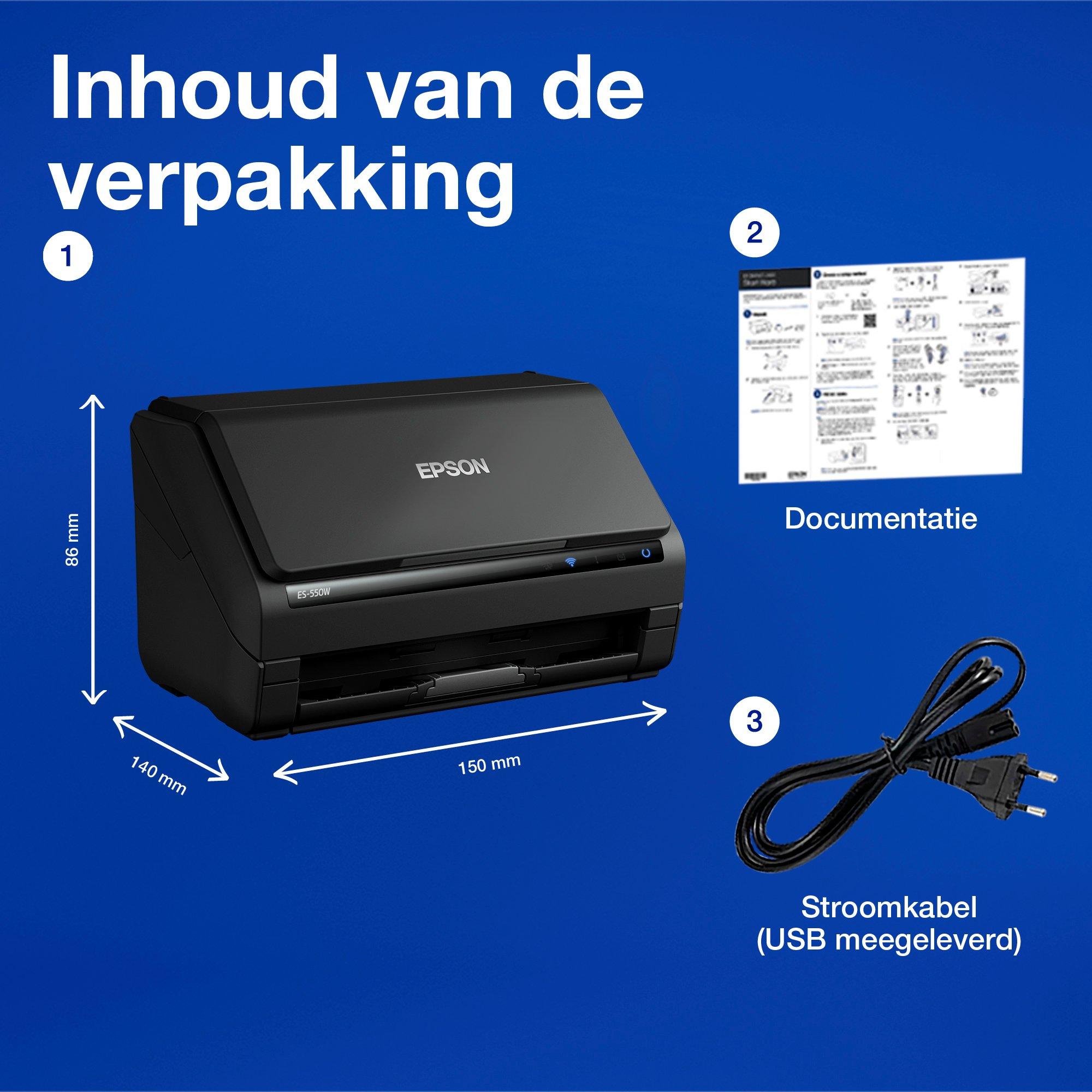 WorkForce ES-550W whats in the box