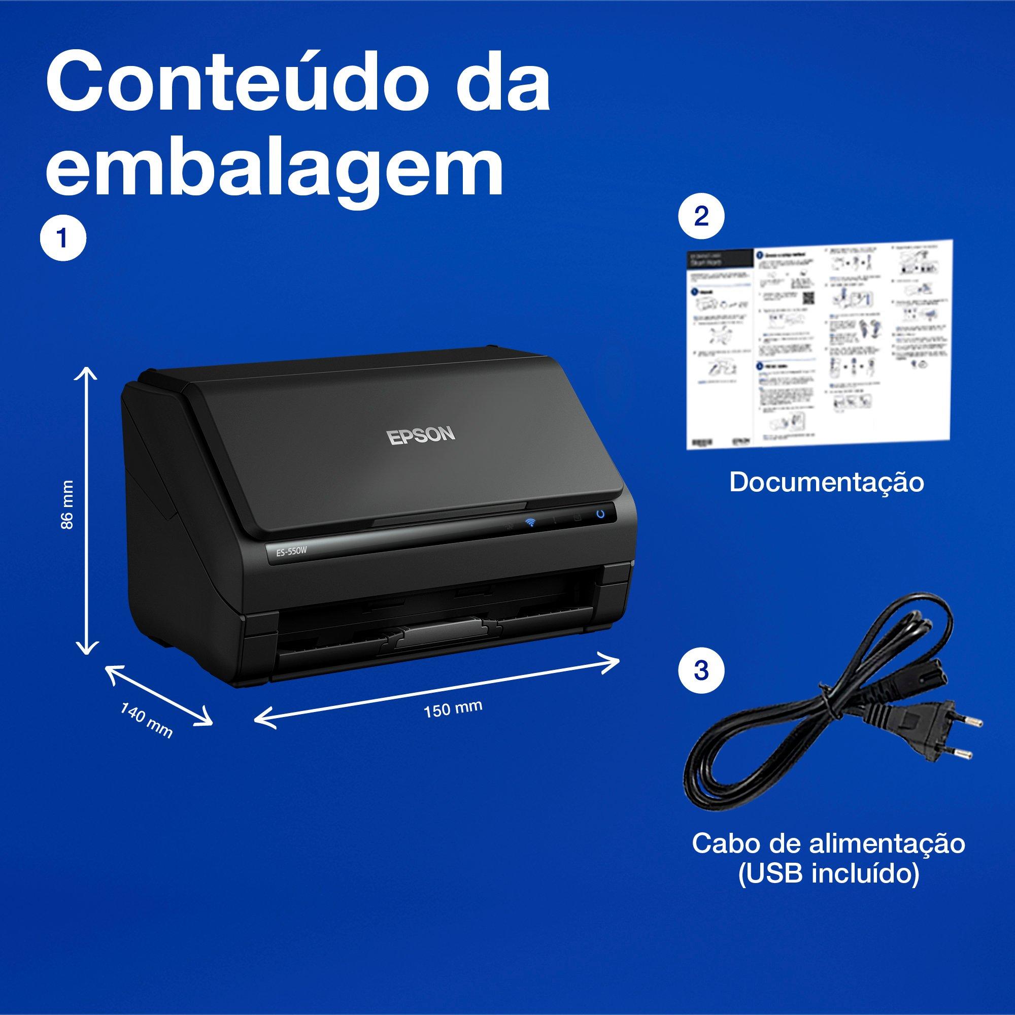 WorkForce ES-550W whats in the box