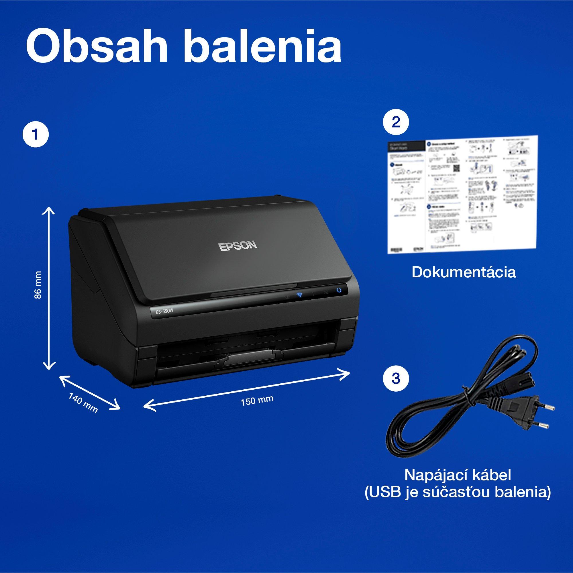 WorkForce ES-550W whats in the box