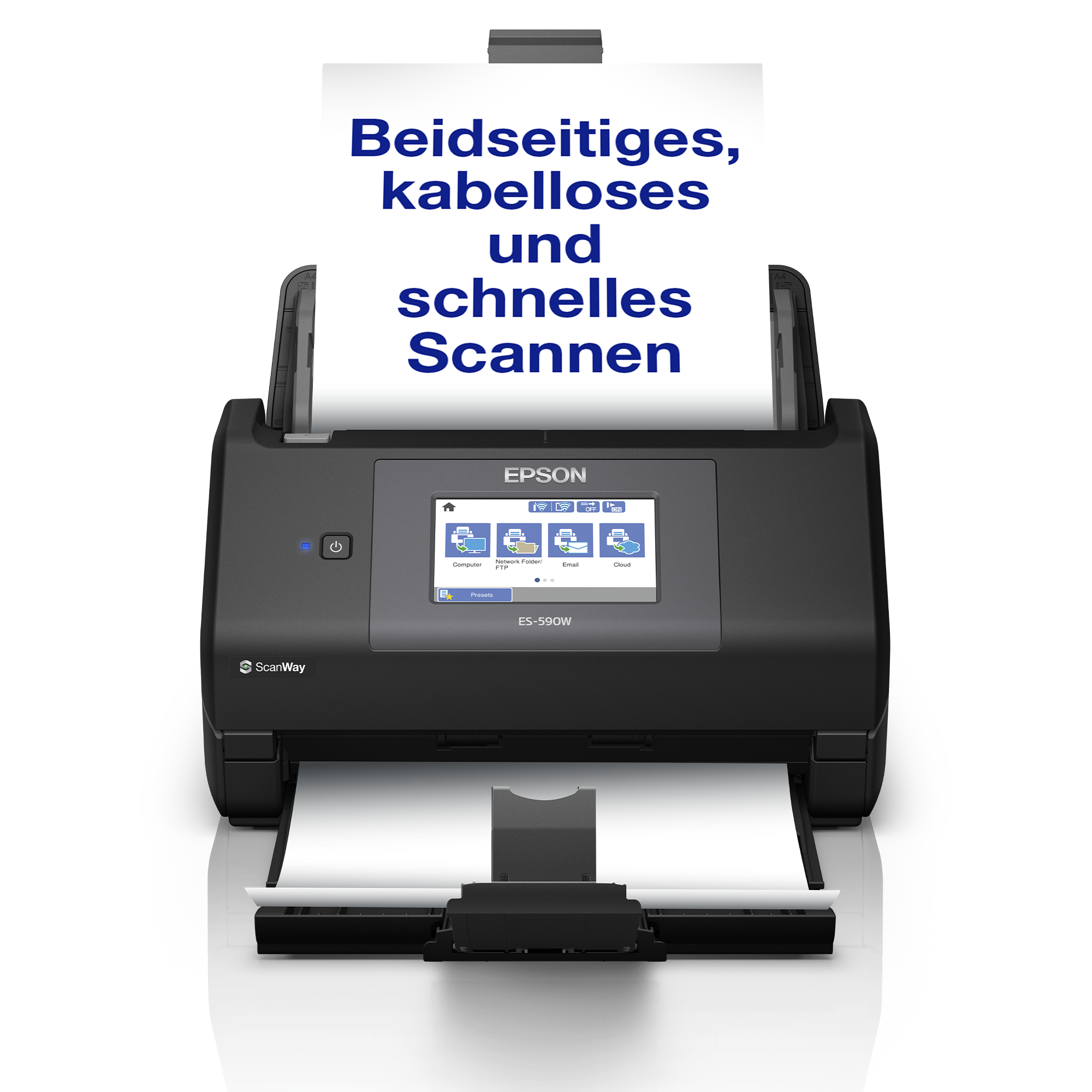WorkForce ES-590W: DIN-A4-Scanner mit automatischer Duplexfunktion