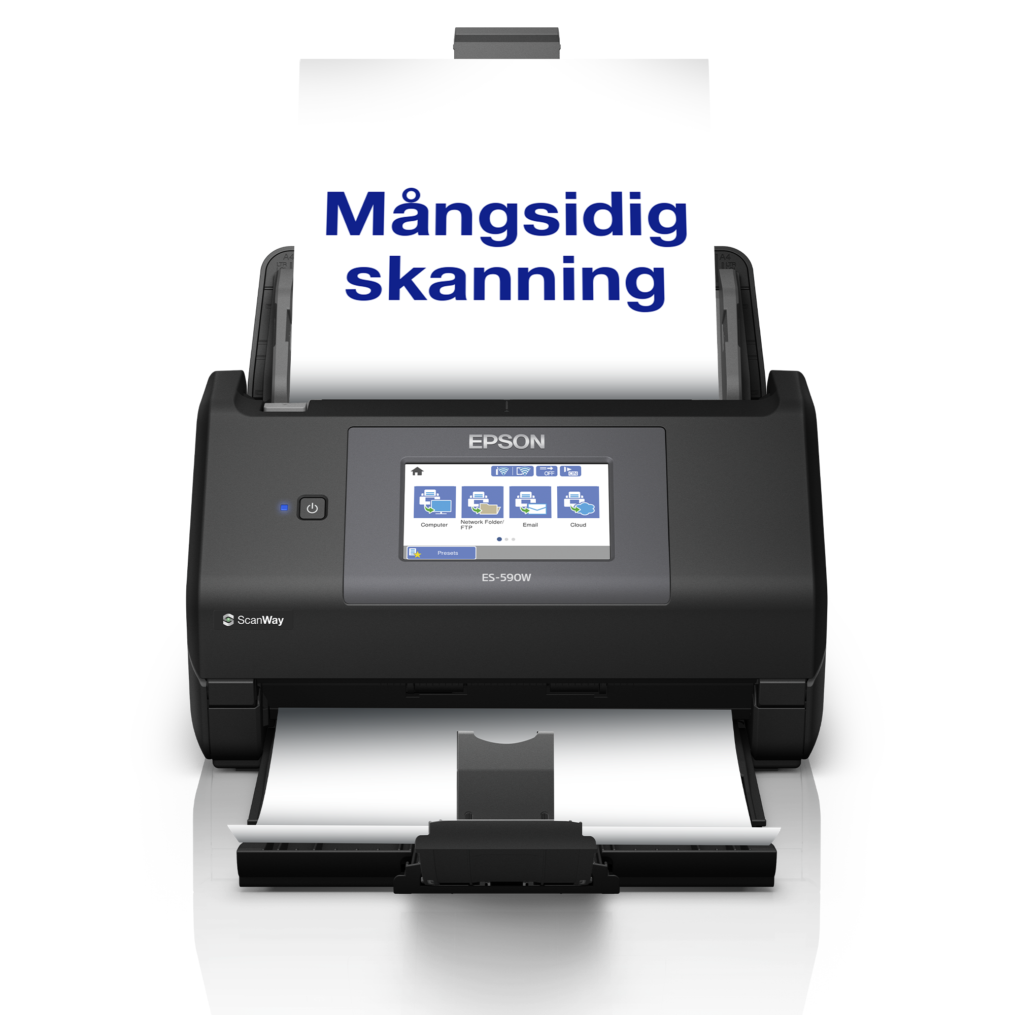 WorkForce ES-590W Automatisk dubbelsidig A4-skanner