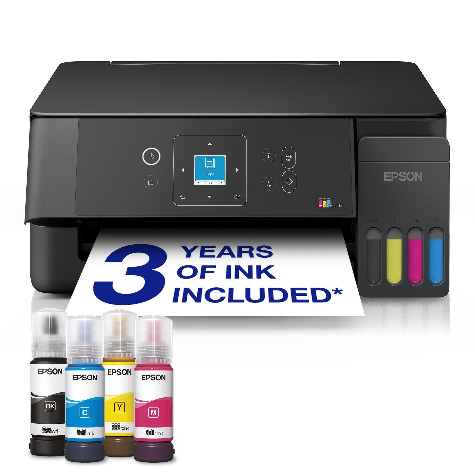 Solution d’impression multifonction A4 Wi-Fi et AirPrint EcoTank ET-2920 équipée de réservoirs d’encre, écran LCD et jusqu’à 3 ans d’encre inclus