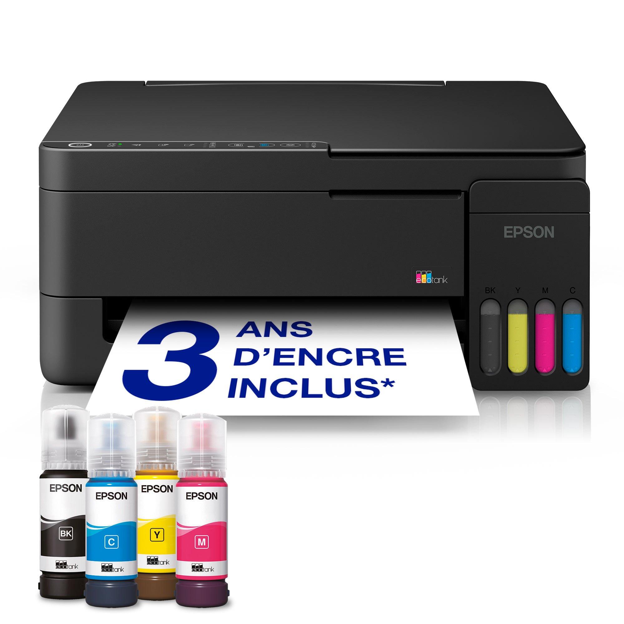 Solution d’impression multifonction A4 Wi-Fi et AirPrint EcoTank ET-2911 équipée de réservoirs d’encre, avec jusqu’à 3 ans d’encre inclus
