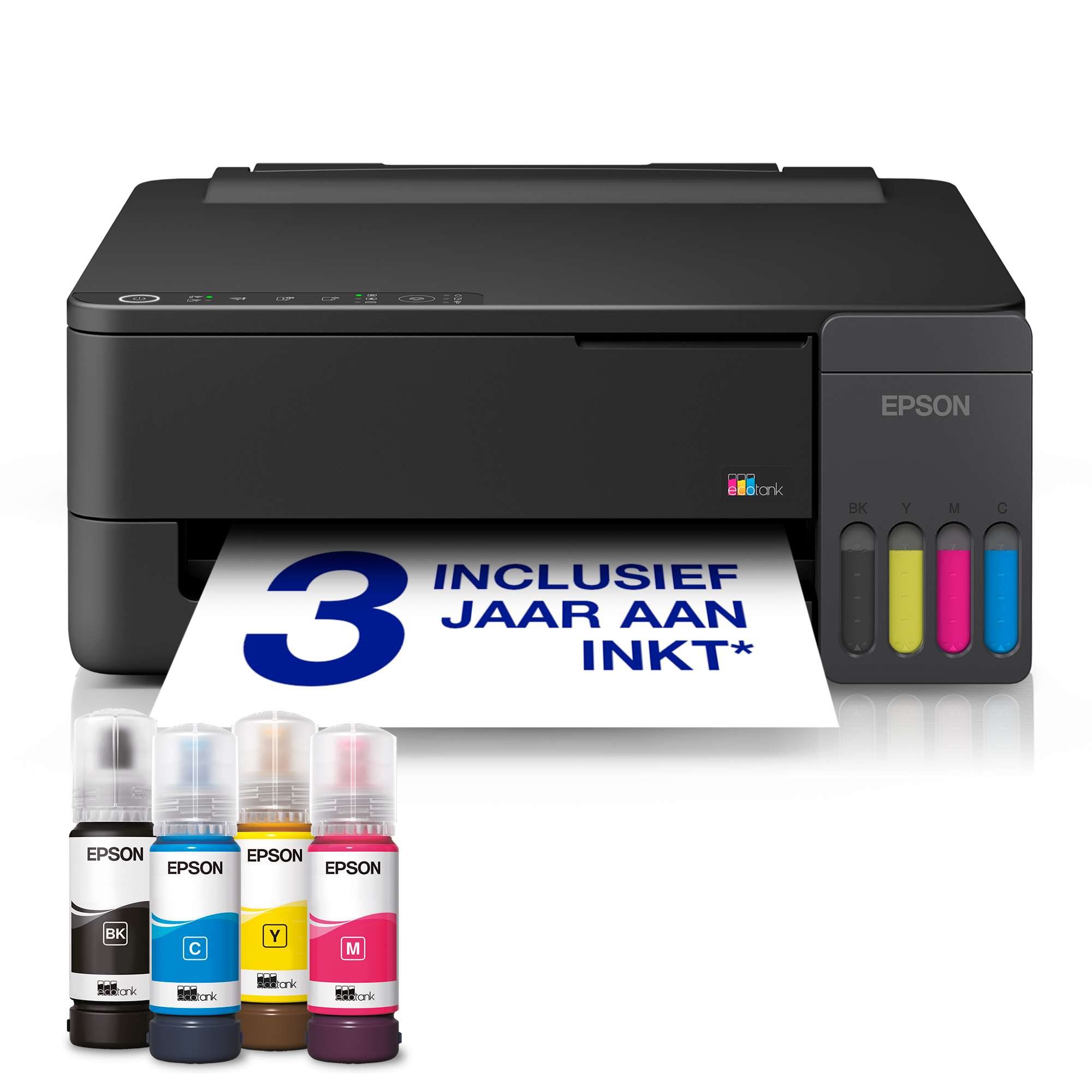 EcoTank ET-1910 A4 Wi-Fi en AirPrint-printer met inkttank, inclusief tot wel 3 jaar aan inkt